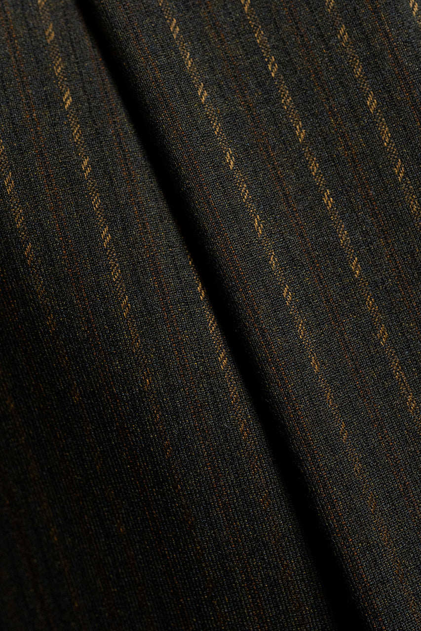 Barclays Woollen Brown Stripe Wool Suit Fabric (V20999) -2.8m - Yoo's Club