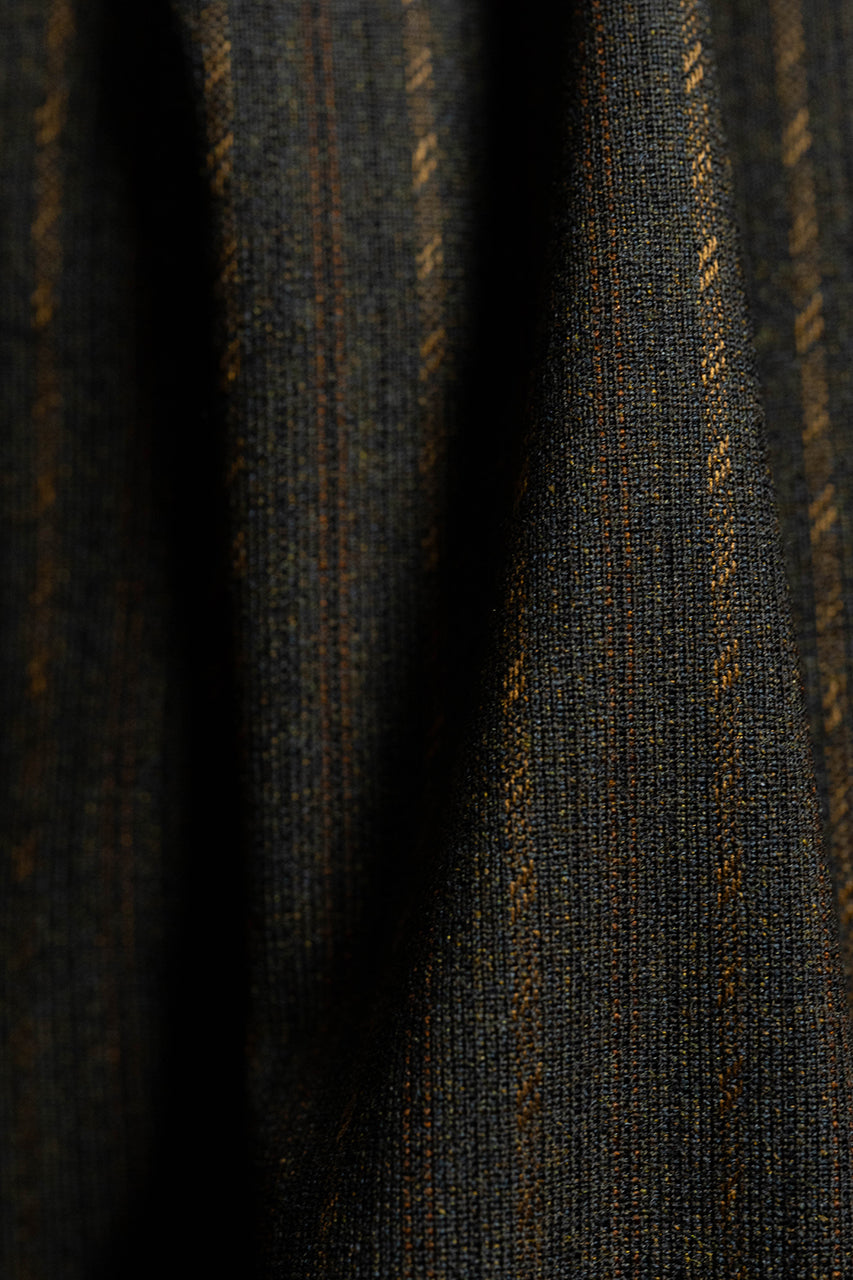 Barclays Woollen Brown Stripe Wool Suit Fabric (V20999) -2.8m - Yoo's Club