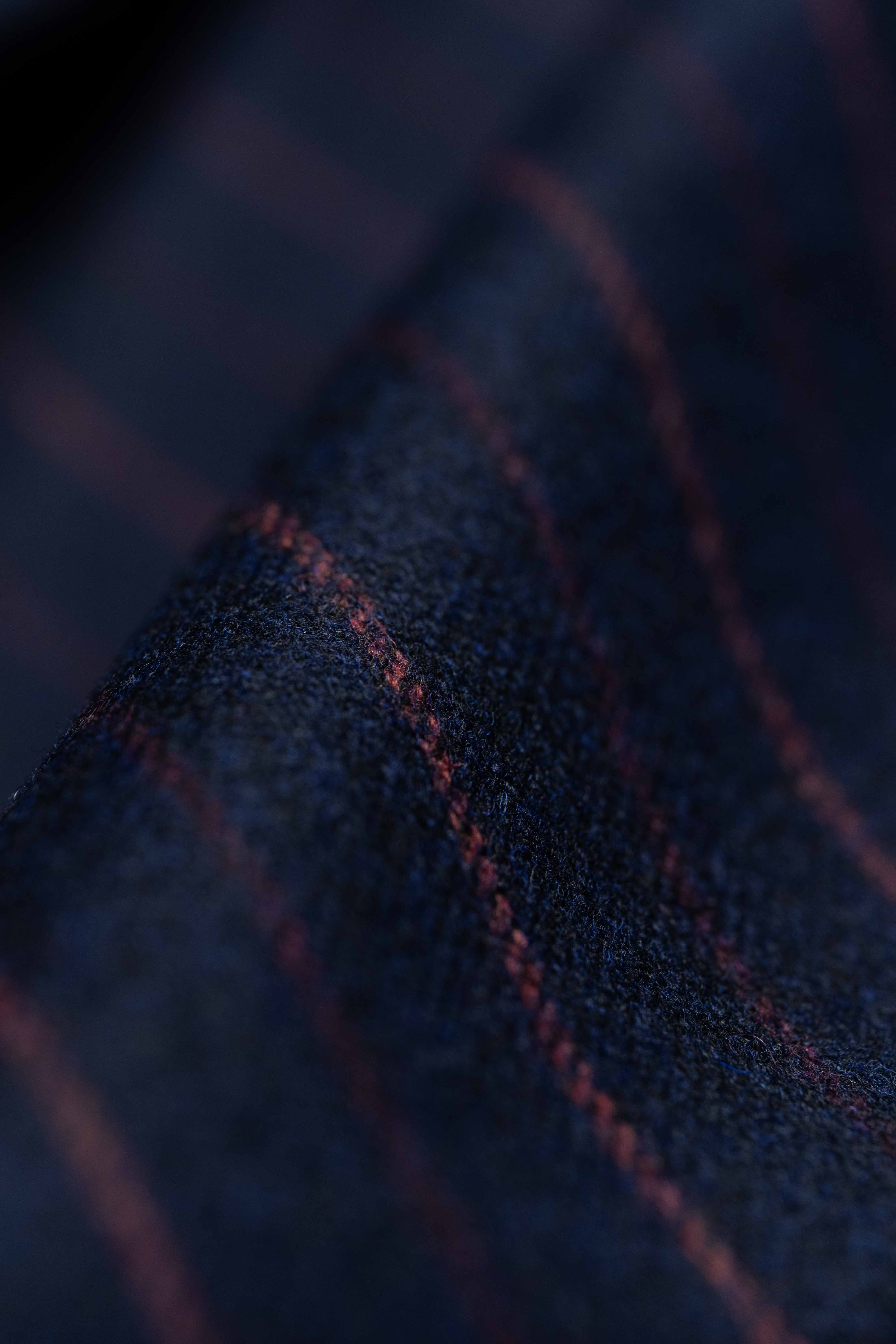 Marling & Evans Navy Stripe Flannel Wool Fabric (FC4723)-2m - Yoo's Club