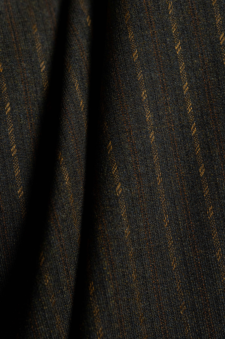 Barclays Woollen Brown Stripe Wool Suit Fabric (V20999) -2.8m - Yoo's Club