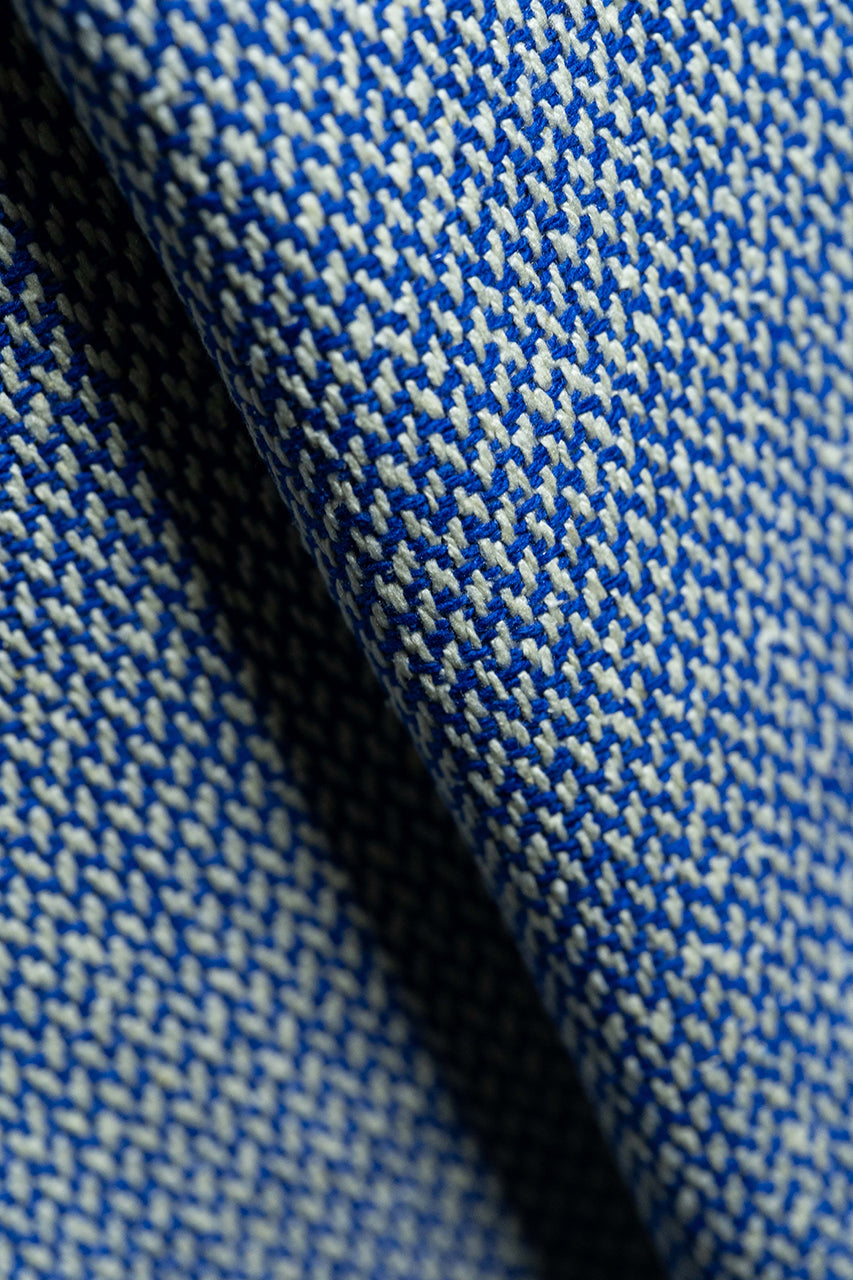 Marling & Evans Blue Wool Linen Jacket Fabric (V23653)-2.8m