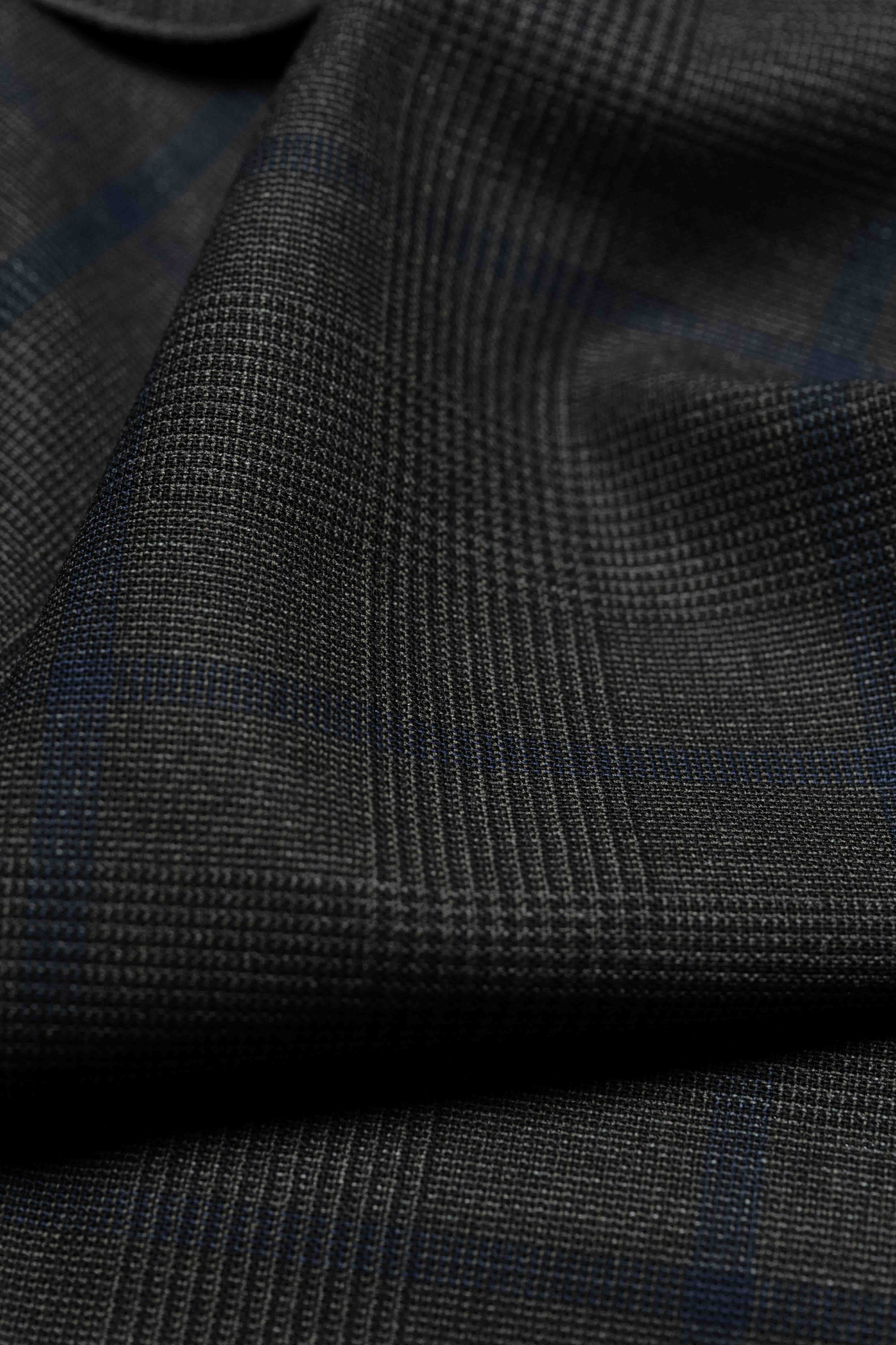 VBC Charcoal 4ply Tropical Blue Pow Suit Fabric (CC-LB-001)-2.1m - Yoo's Club