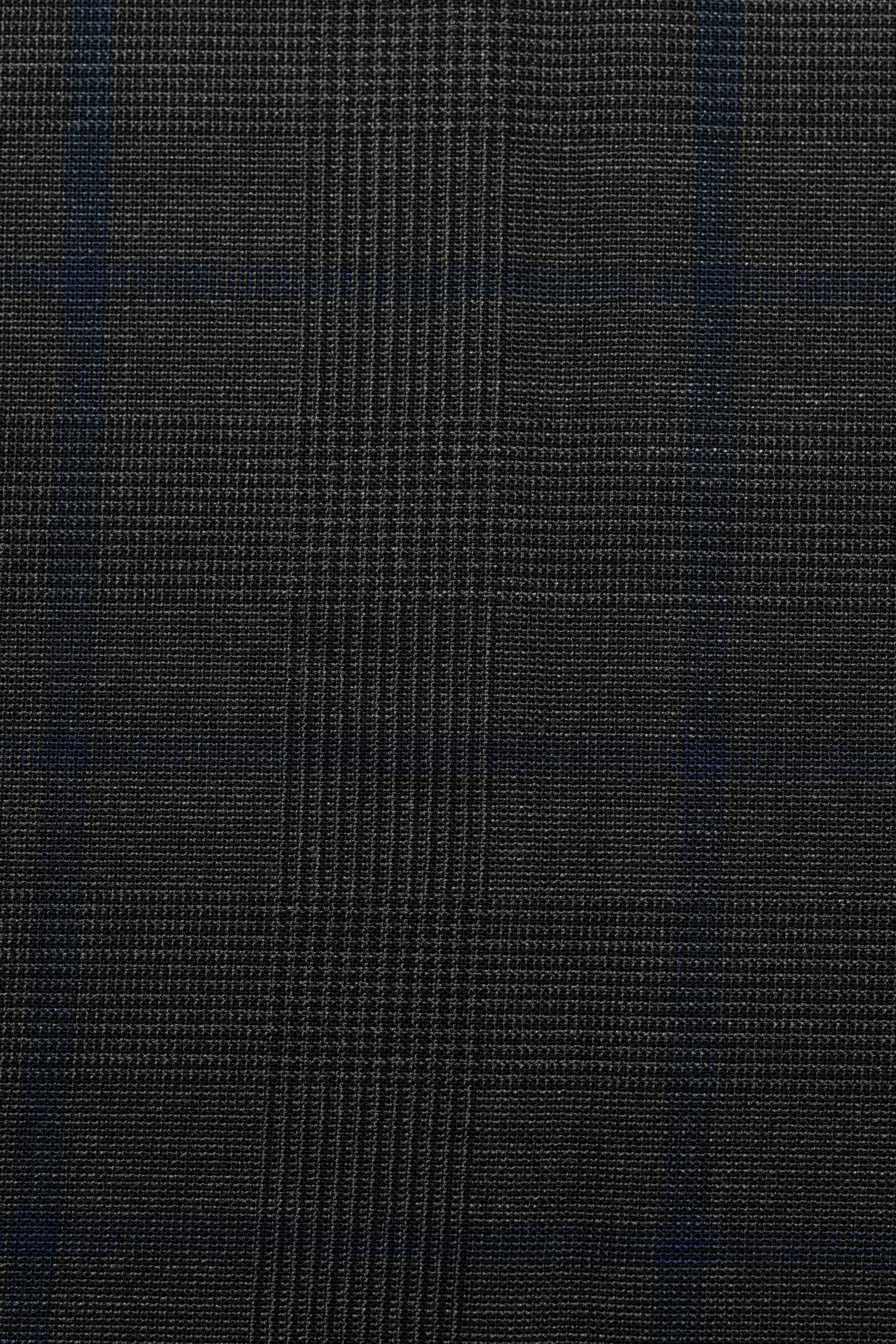 VBC Charcoal 4ply Tropical Blue Pow Suit Fabric (CC-LB-001)-2.1m - Yoo's Club