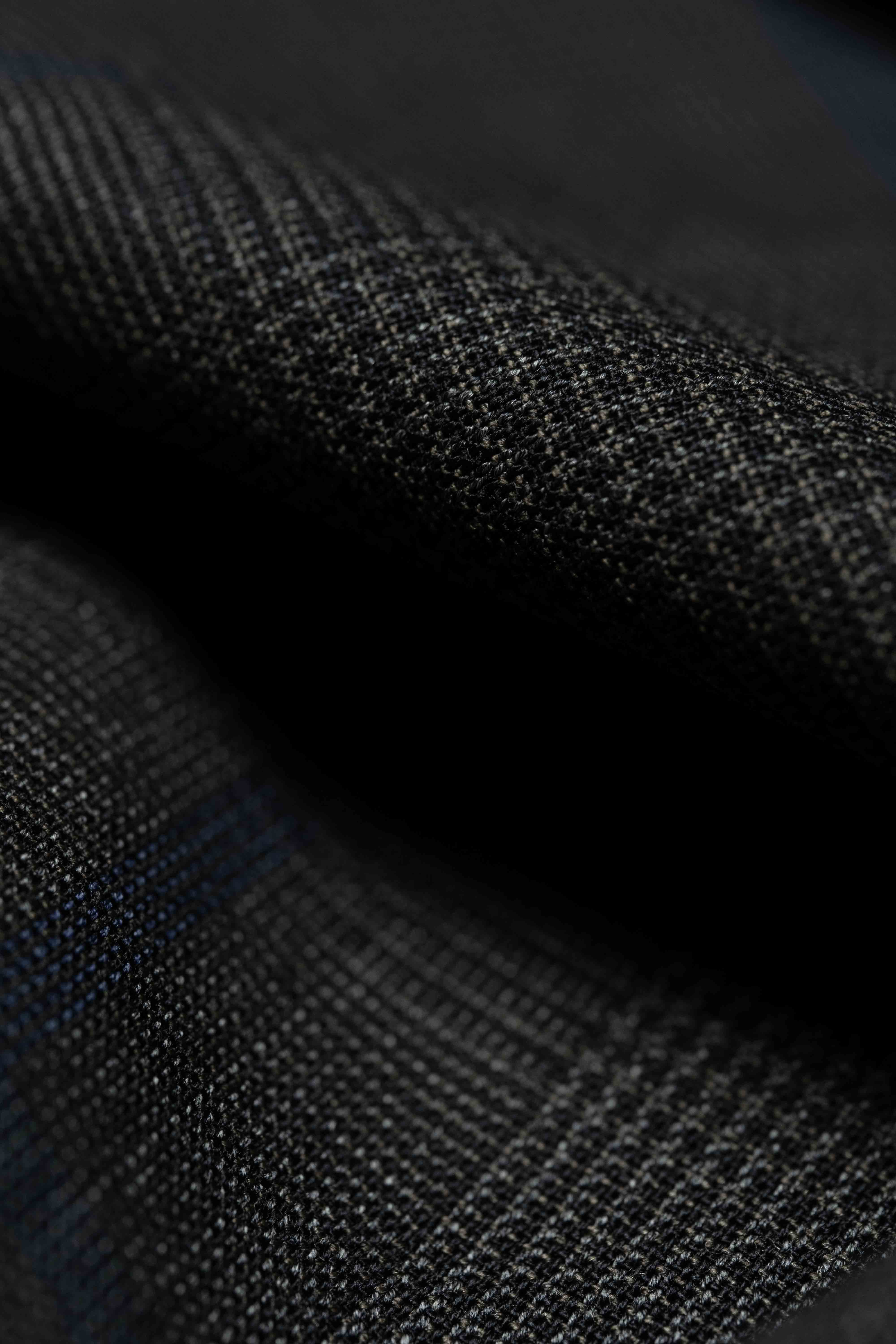 VBC Charcoal 4ply Tropical Blue Pow Suit Fabric (CC-LB-001)-2.1m - Yoo's Club