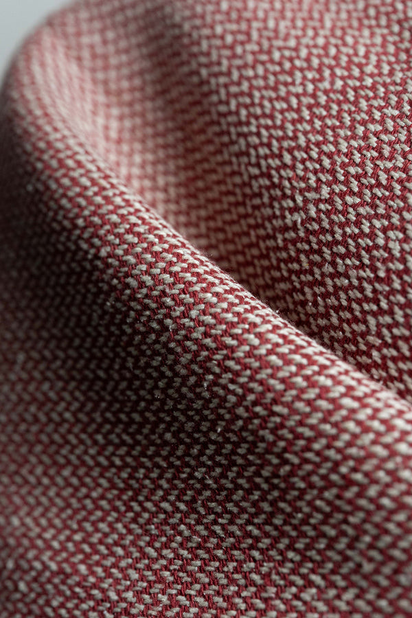 Marling & Evans Red Wool Linen Jacket Fabric (V23654)-1.9m