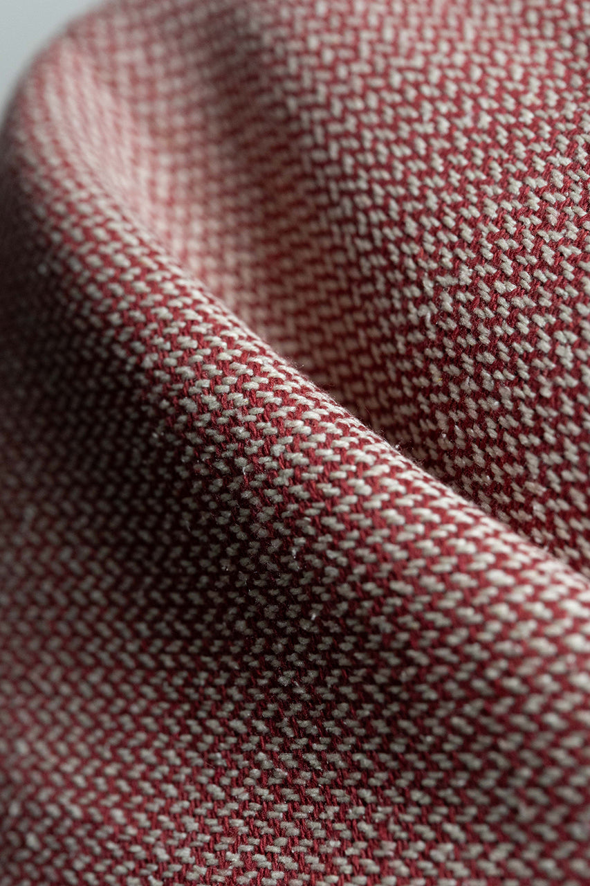Marling & Evans Red Wool Linen Jacket Fabric (V23654)-1.9m
