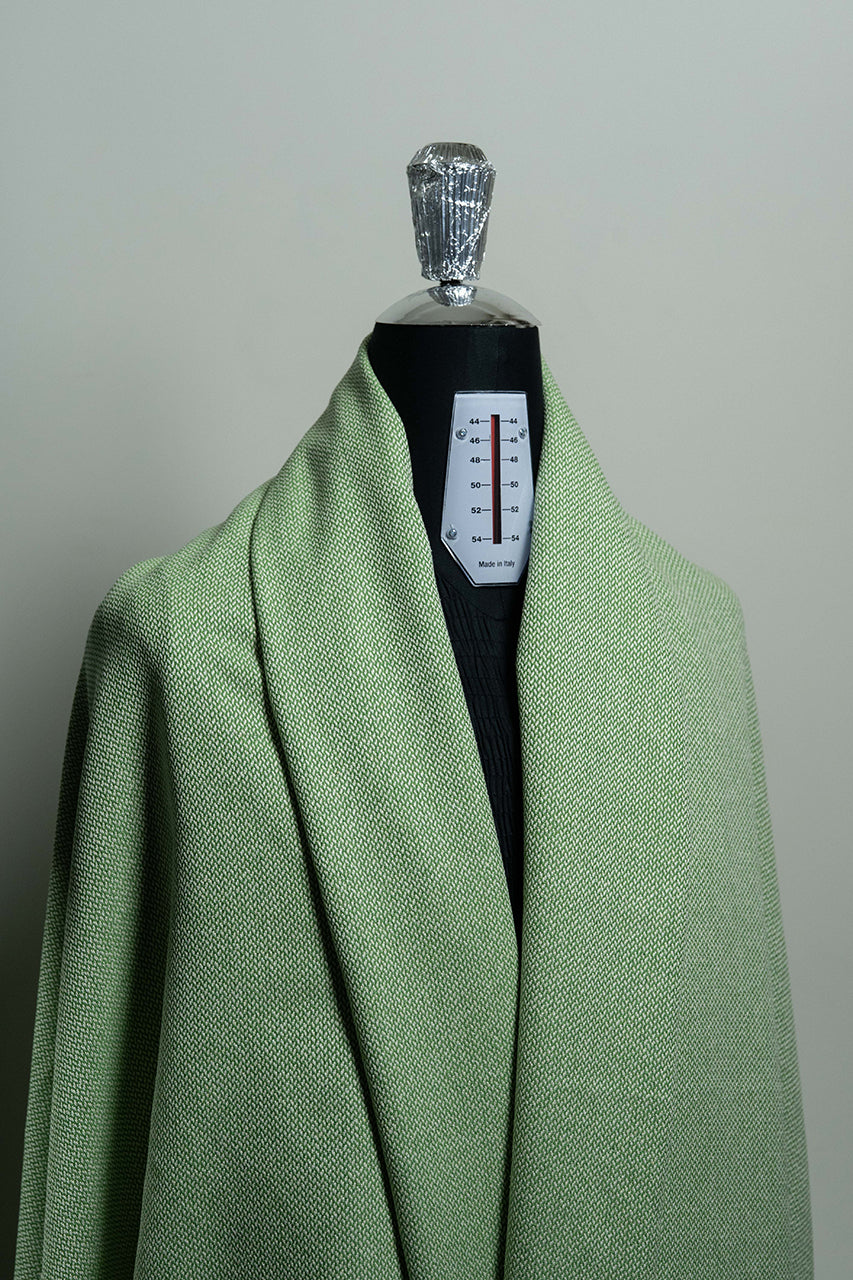 Marling & Evans Green Wool Linen Jacket Fabric (V23652B)-2.4m - Yoo's Club