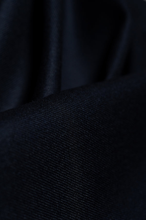 John Taylors Midnight Blue Super 100's Wool Suit Fabric (V23643) -3.5m