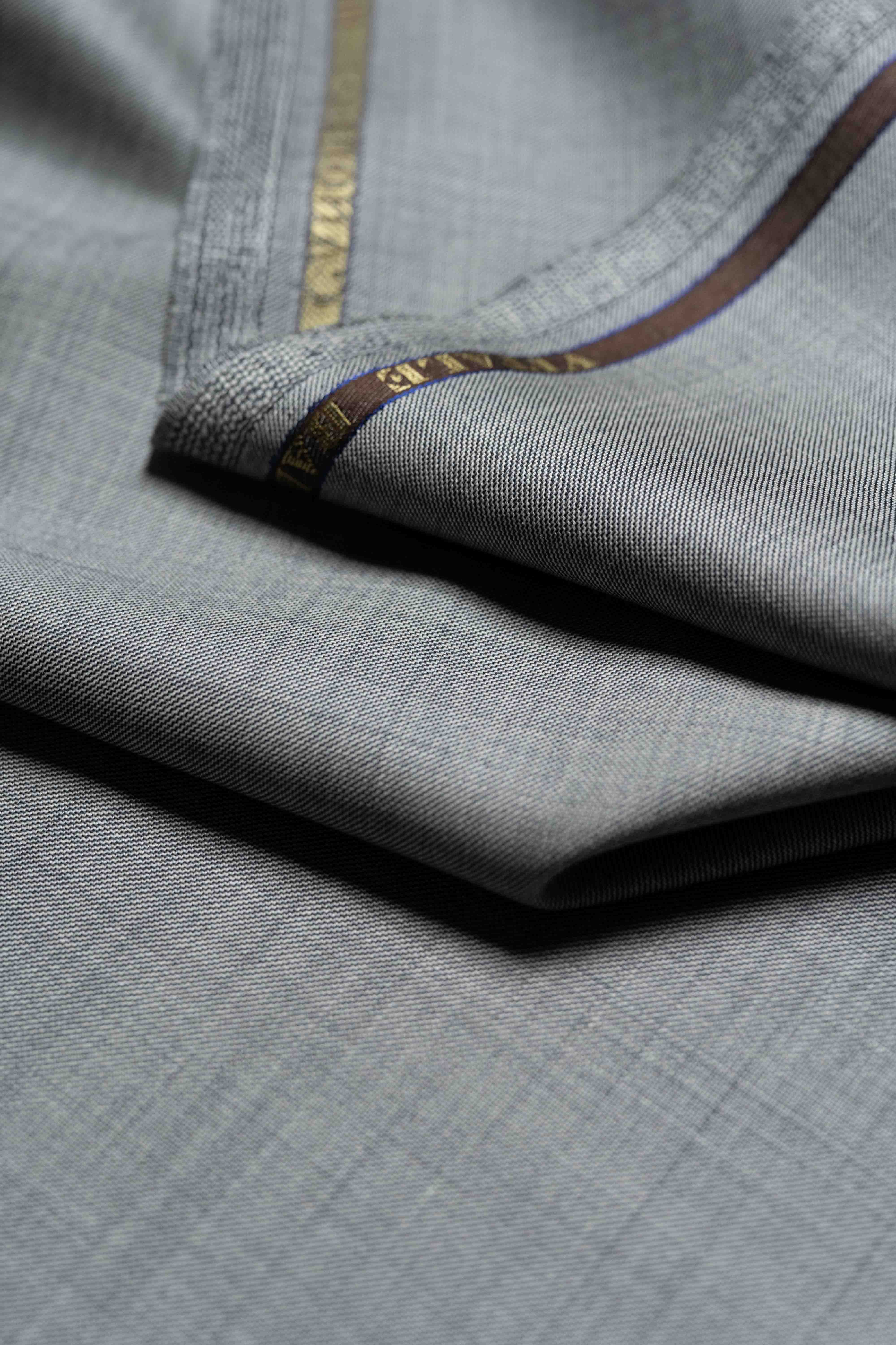 VBC Grey Super 110's Wool Suit Fabric (223740)-2.8m - Yoo's Club