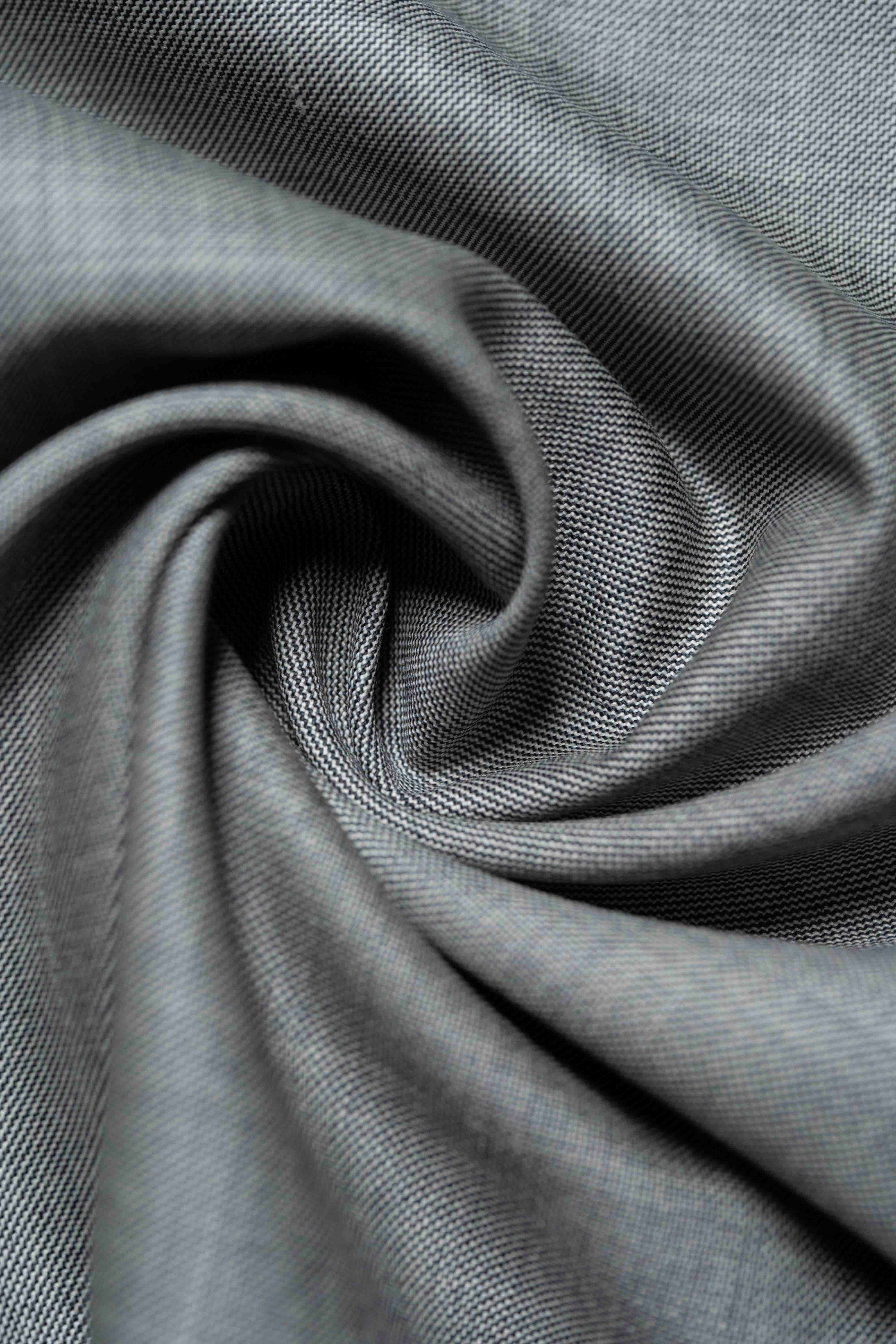 VBC Grey Super 110's Wool Suit Fabric (223740)-2.8m - Yoo's Club