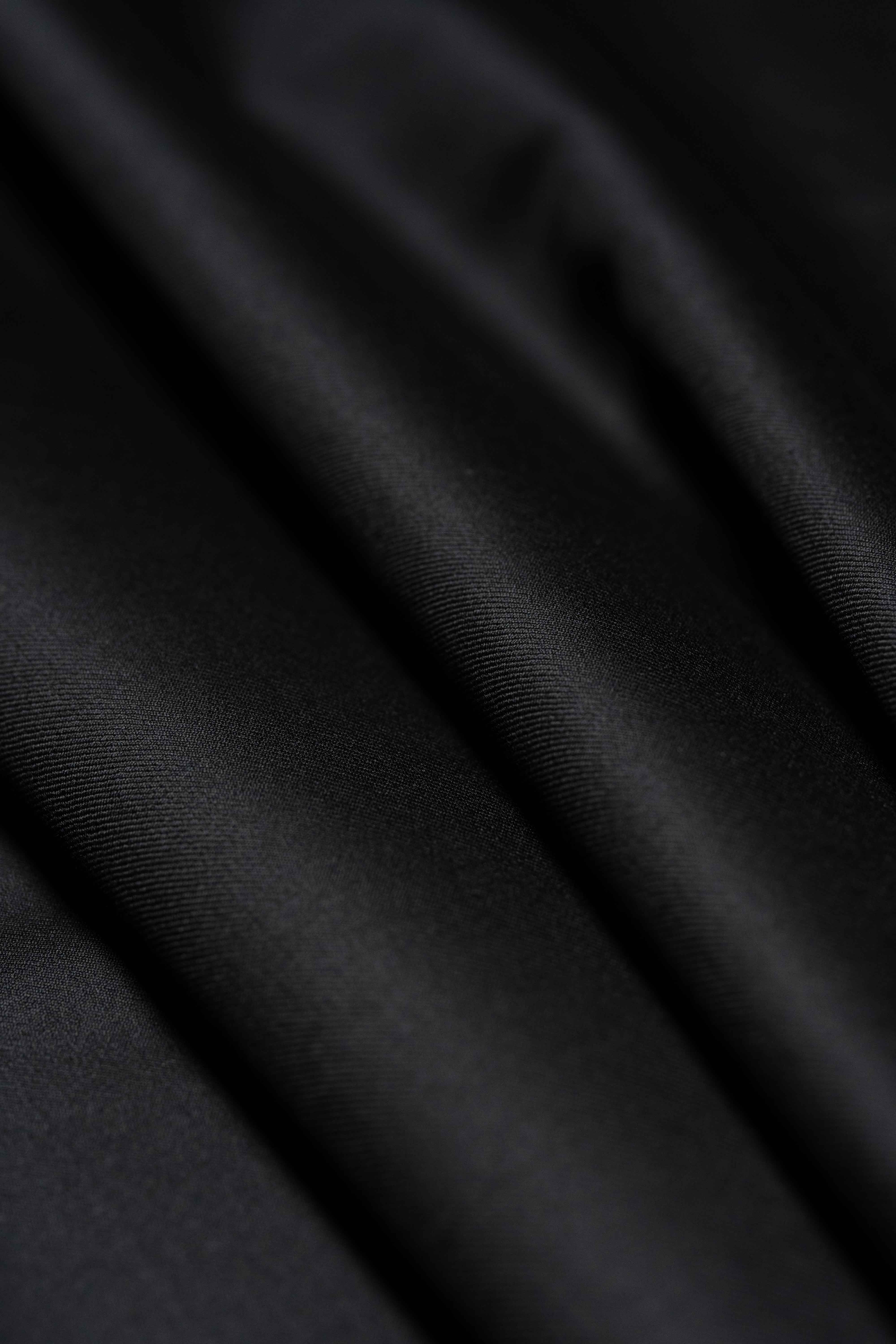 Black Super 130's Merino  Suit Fabric produced Loro Piana (GC39315)-1.85m - Yoo's Club
