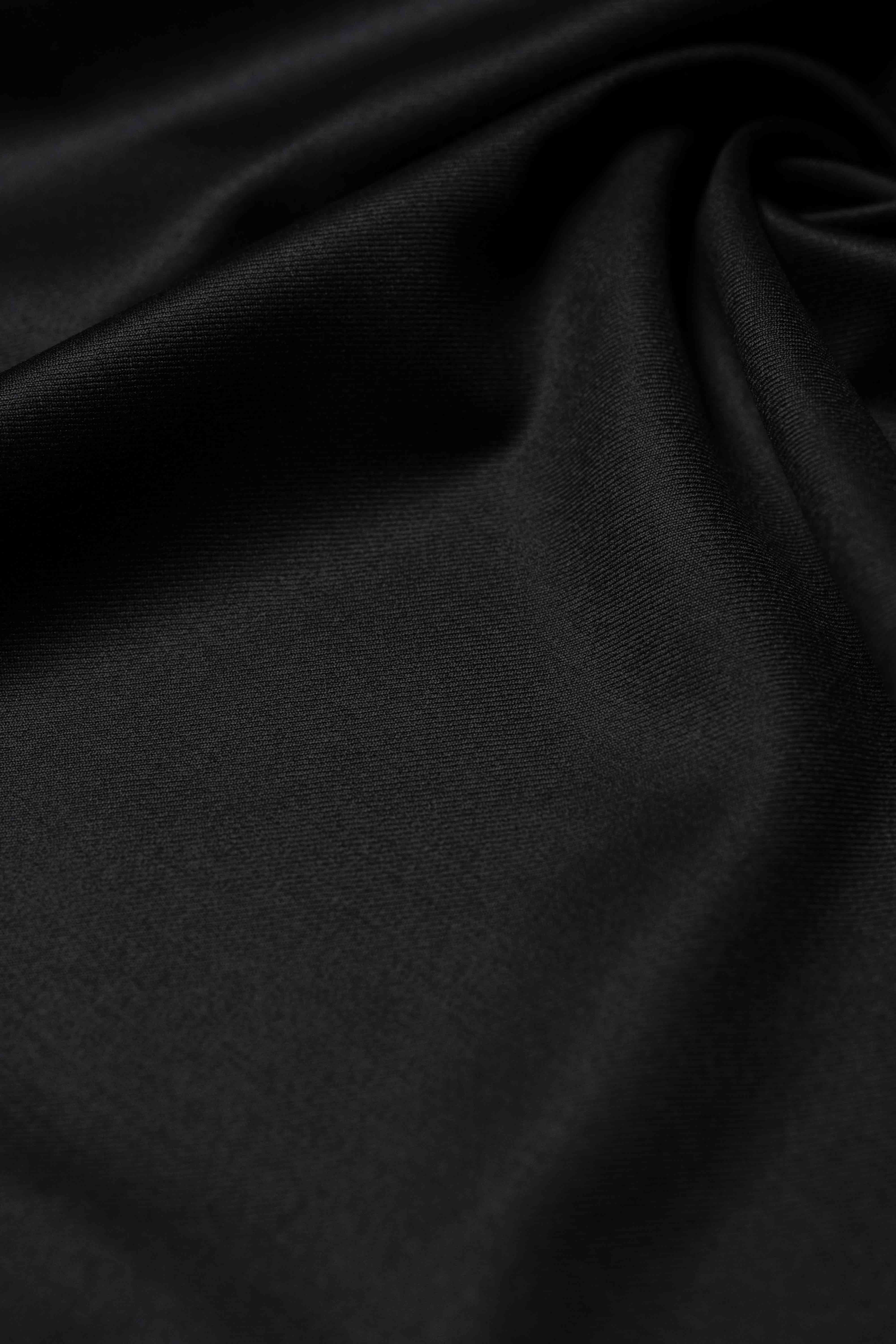 Black Super 130's Merino  Suit Fabric produced Loro Piana (GC39315)-1.85m - Yoo's Club
