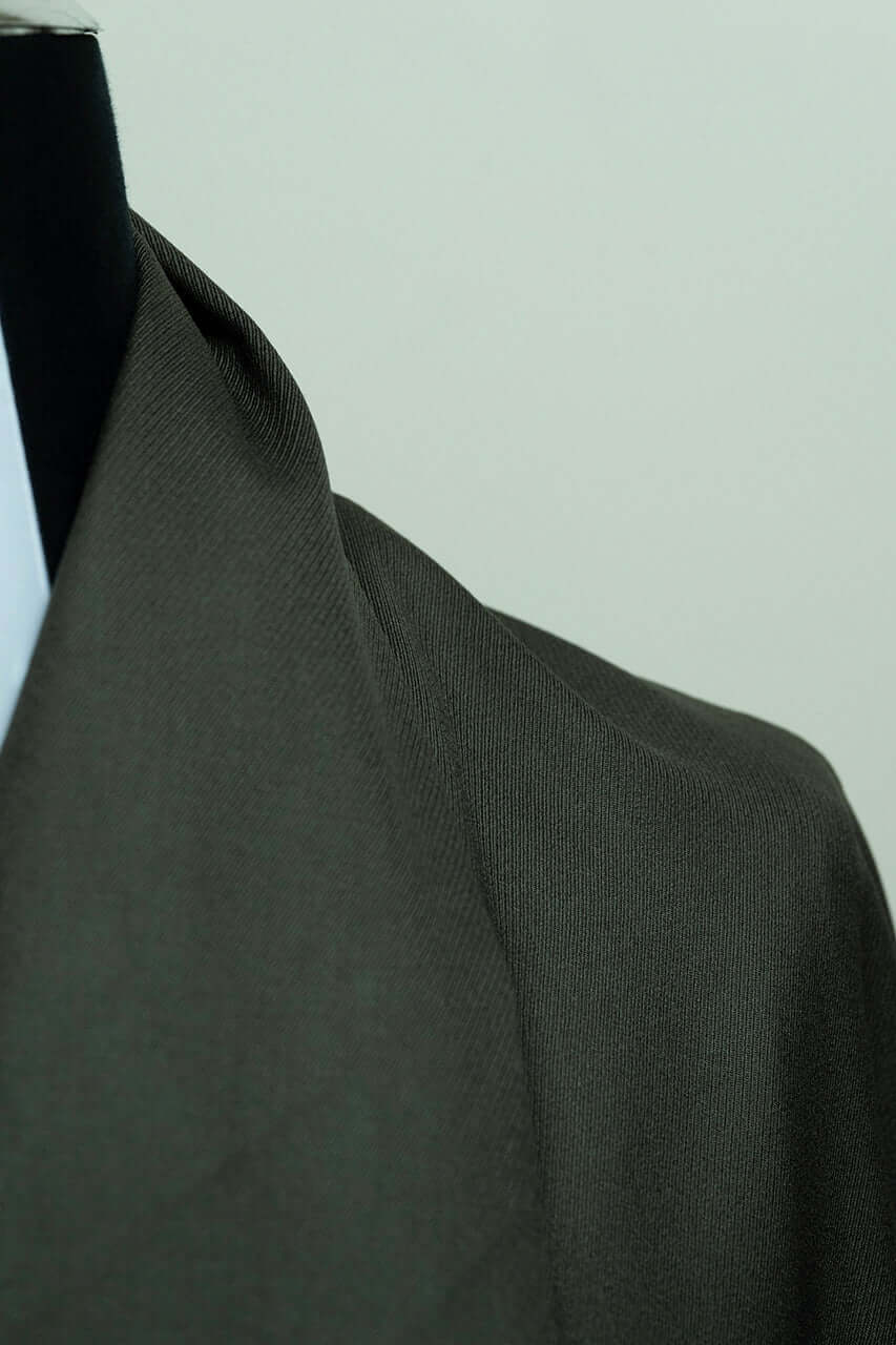 British Dark Green Super 100's Wool Suit Fabric (V23108)- 2m - Yoo's Club