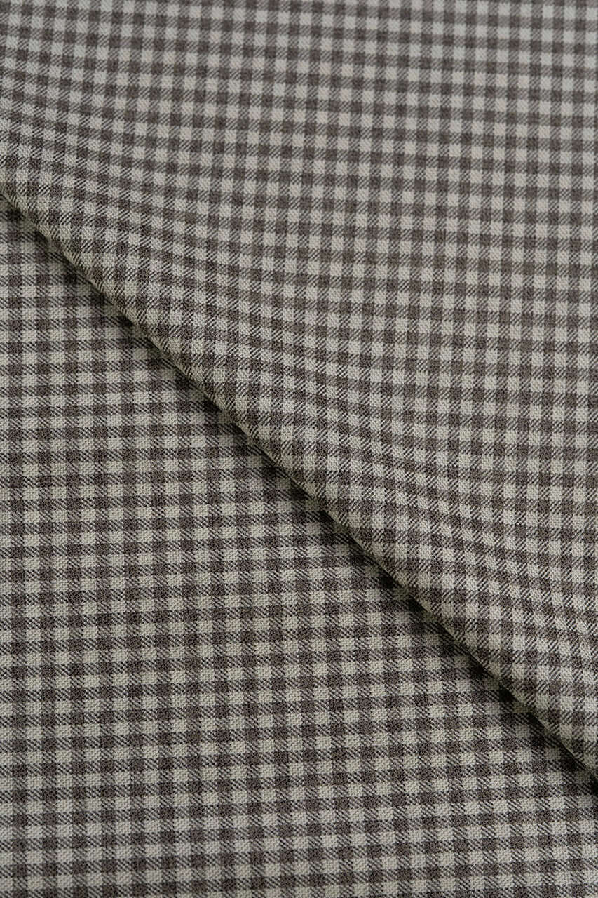 Super 120's Mini Check Jacketing produced by Loro Piana GC39217 (Copy) - Yoo's Club