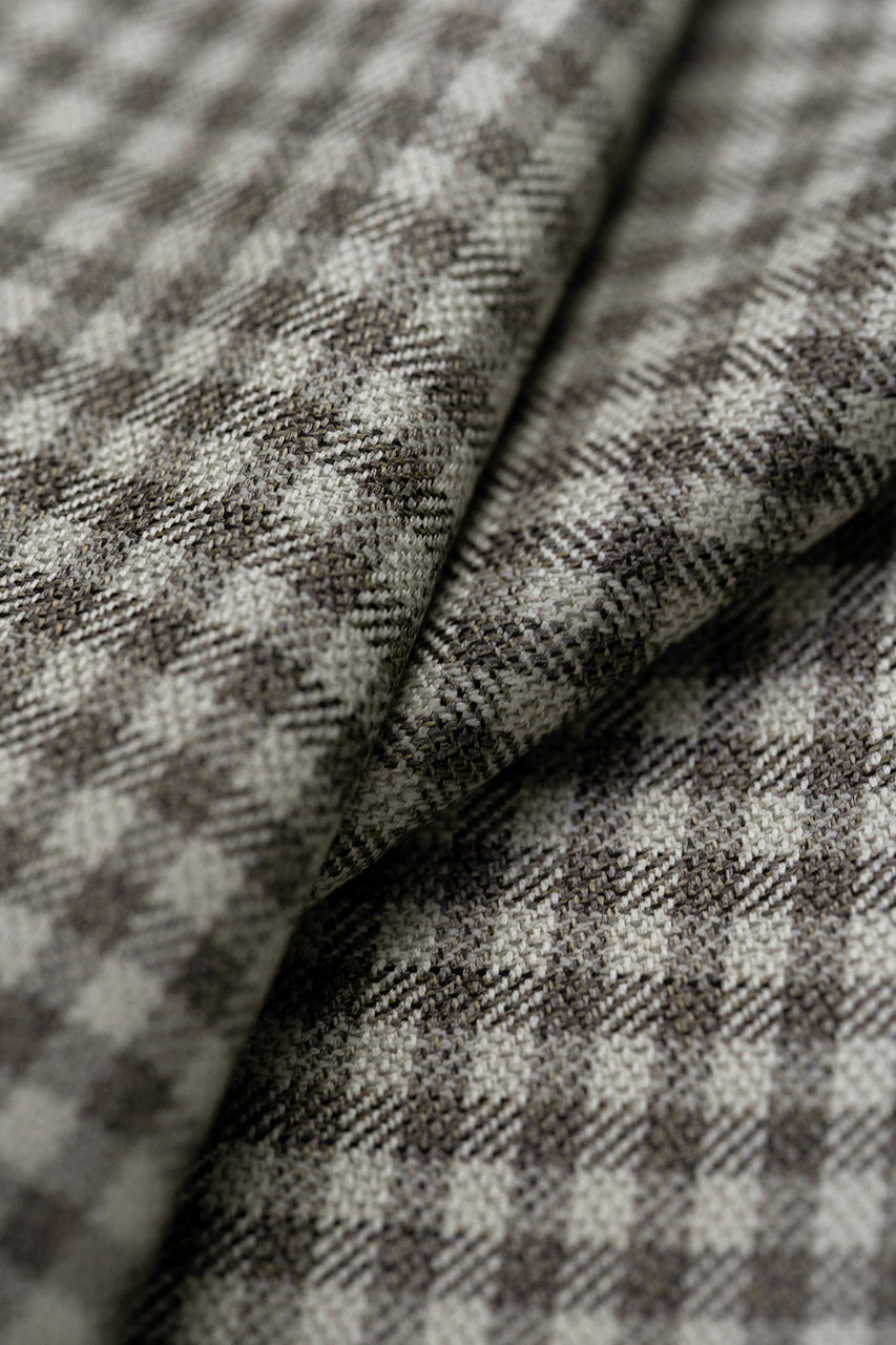 Super 120's Mini Check Jacketing produced by Loro Piana GC39217 (Copy) - Yoo's Club