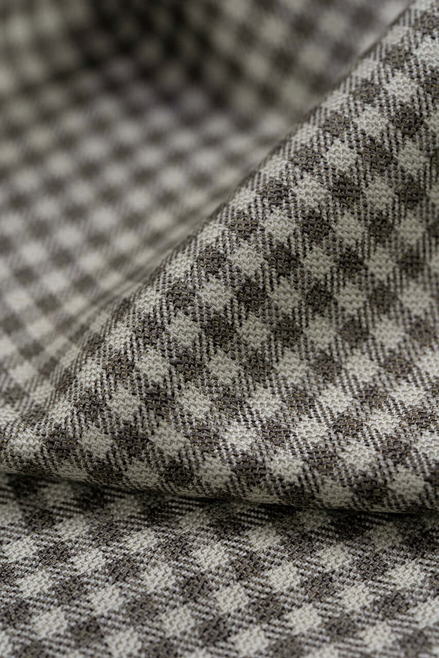 Super 120's Mini Check Jacketing produced by Loro Piana GC39217 (Copy) - Yoo's Club