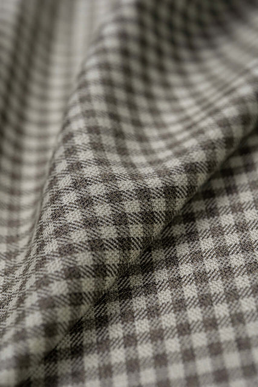 Super 120's Mini Check Jacketing produced by Loro Piana GC39217 (Copy) - Yoo's Club
