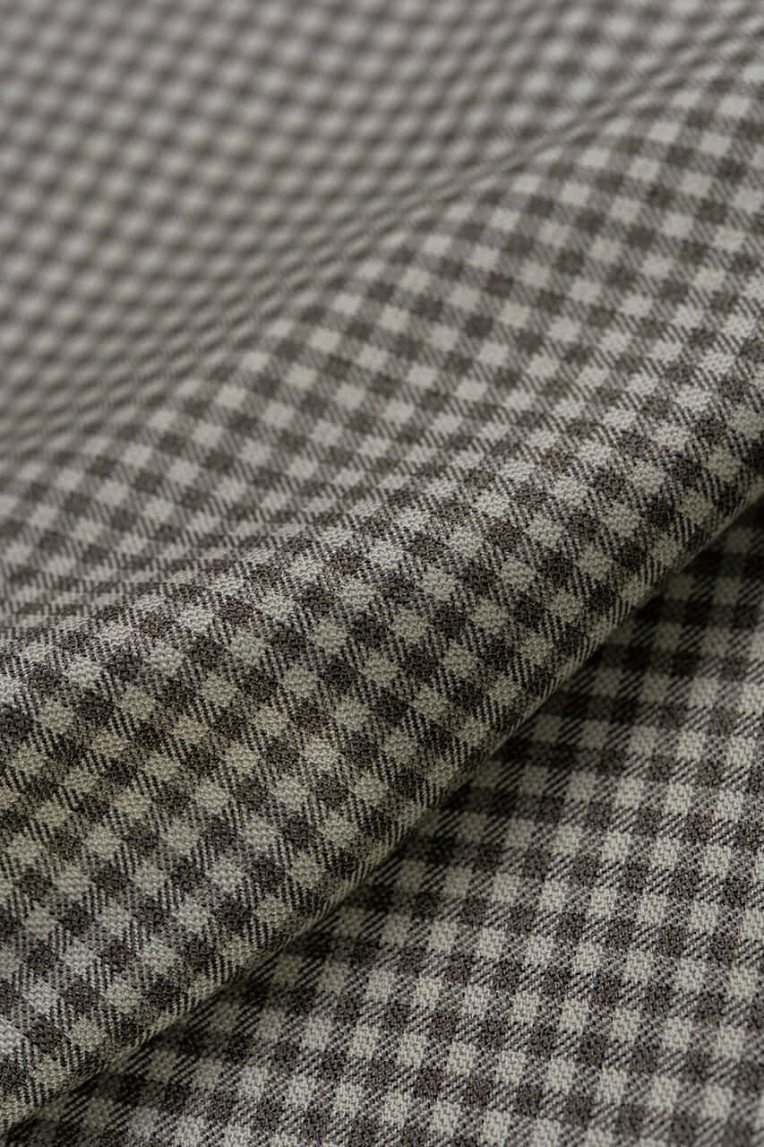 Super 120's Mini Check Jacketing produced by Loro Piana GC39217 (Copy) - Yoo's Club
