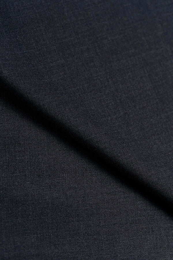 Charcoal Wool Silk Lycra Suiting produced by Loro Piana (GC39452)