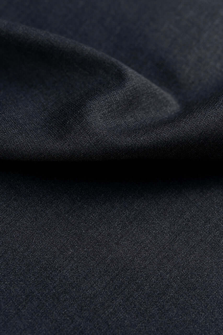 Charcoal Wool Silk Lycra Suiting produced by Loro Piana (GC39452)