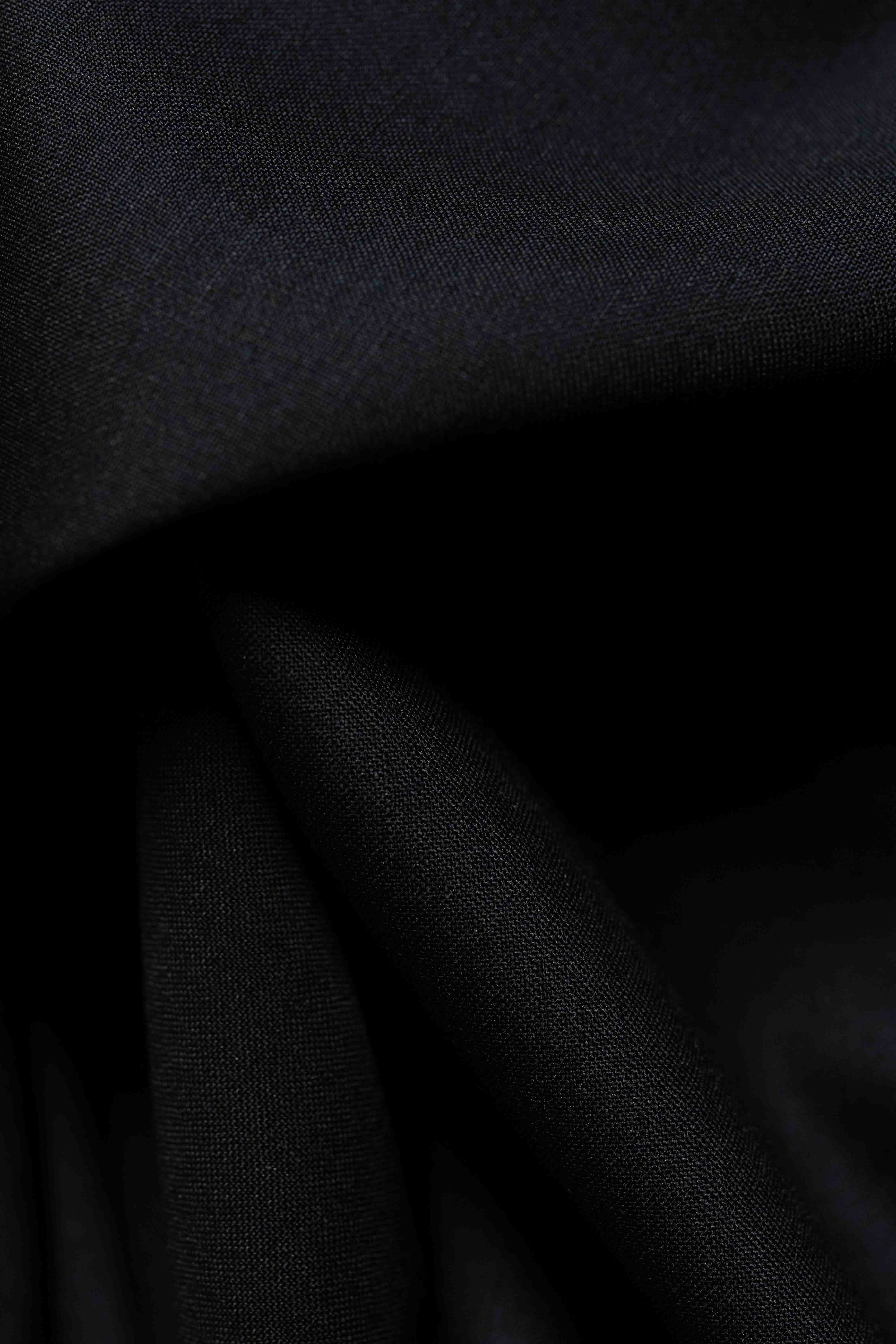 Moda Biella Black Wool Mohair (4315-1) - Yoo's Club