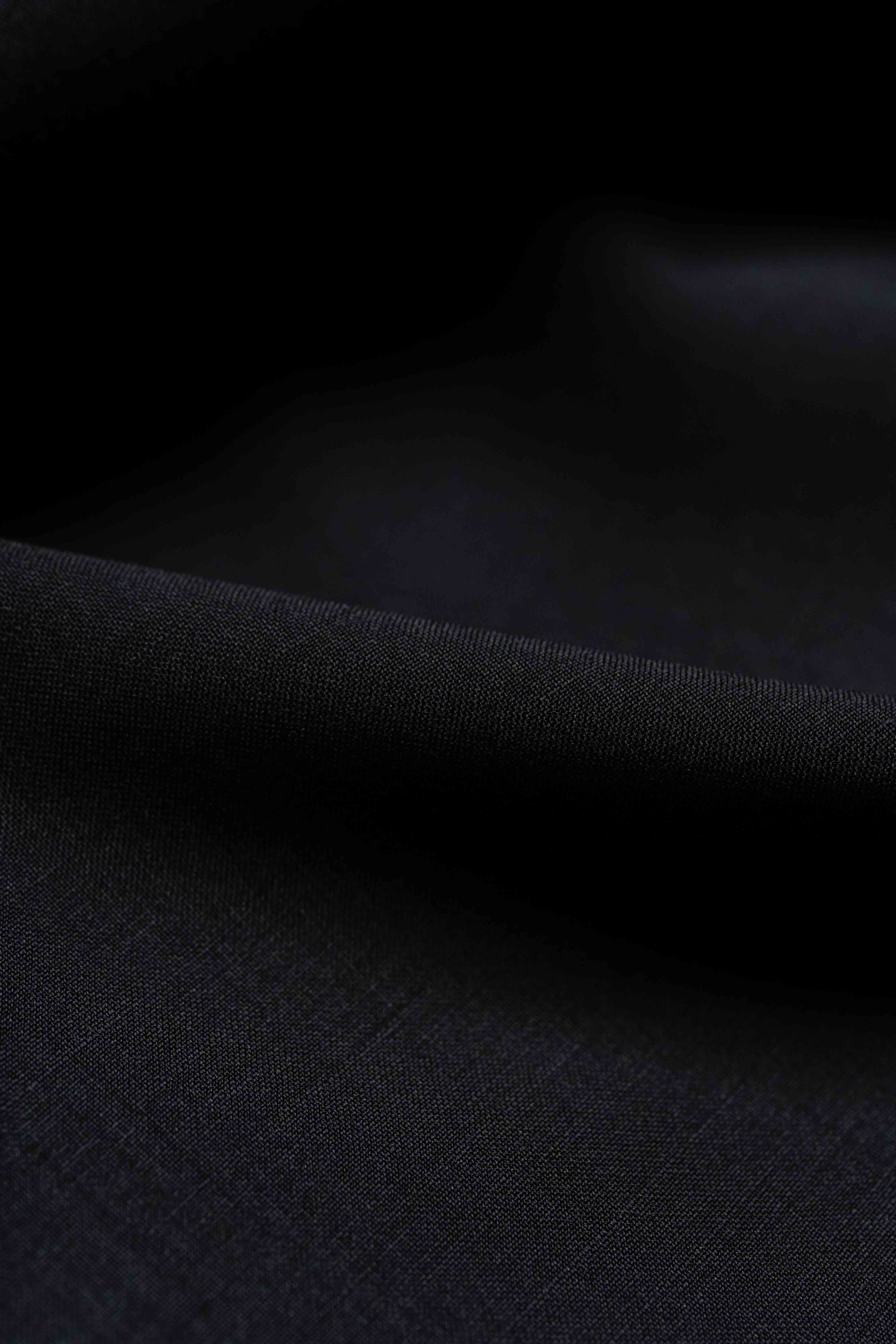 Moda Biella Black Wool Mohair (4315-1) - Yoo's Club