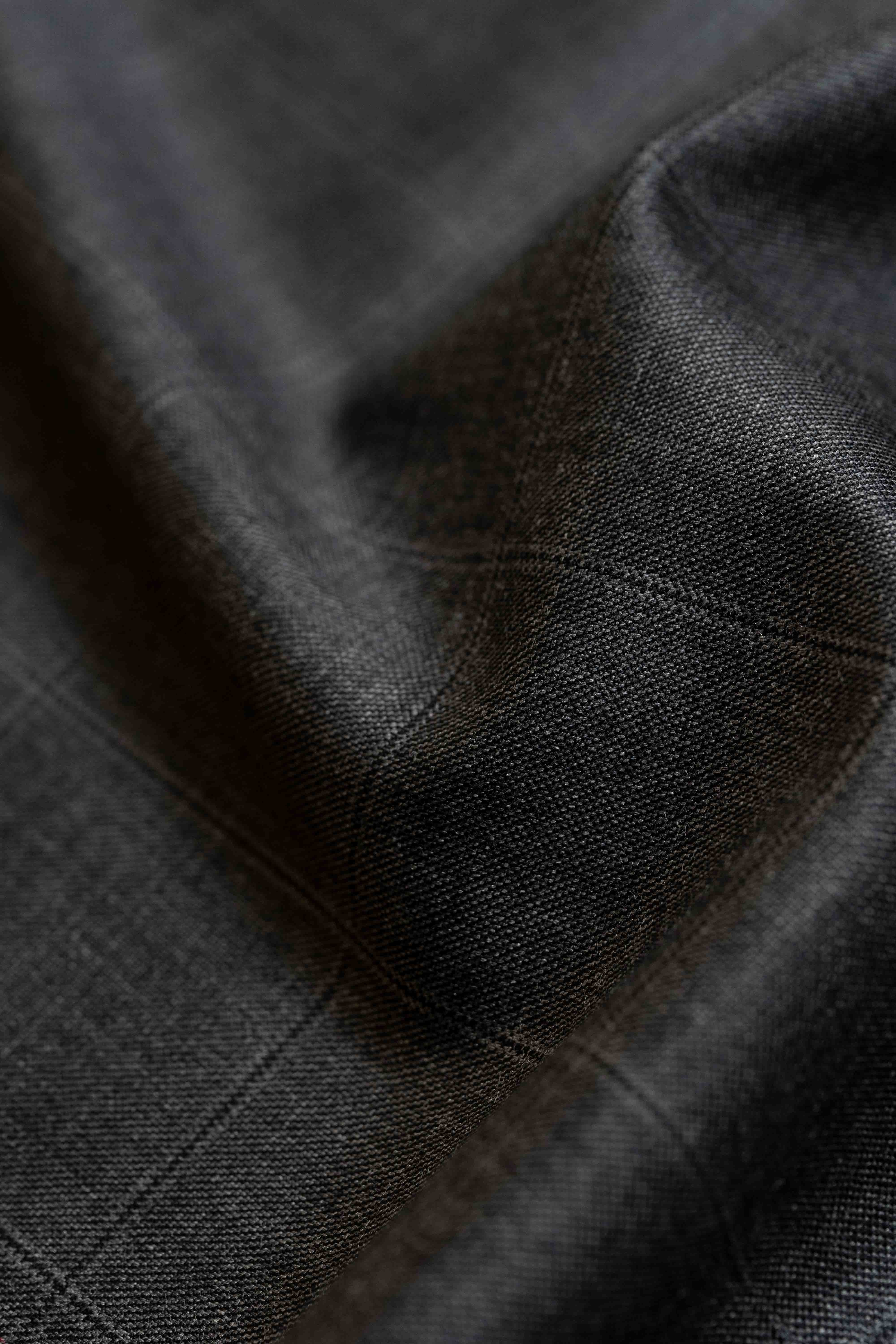 Super 120's Charcoal Check from Huddersfield Cloth (LS3709) - 1.5m - Yoo's Club