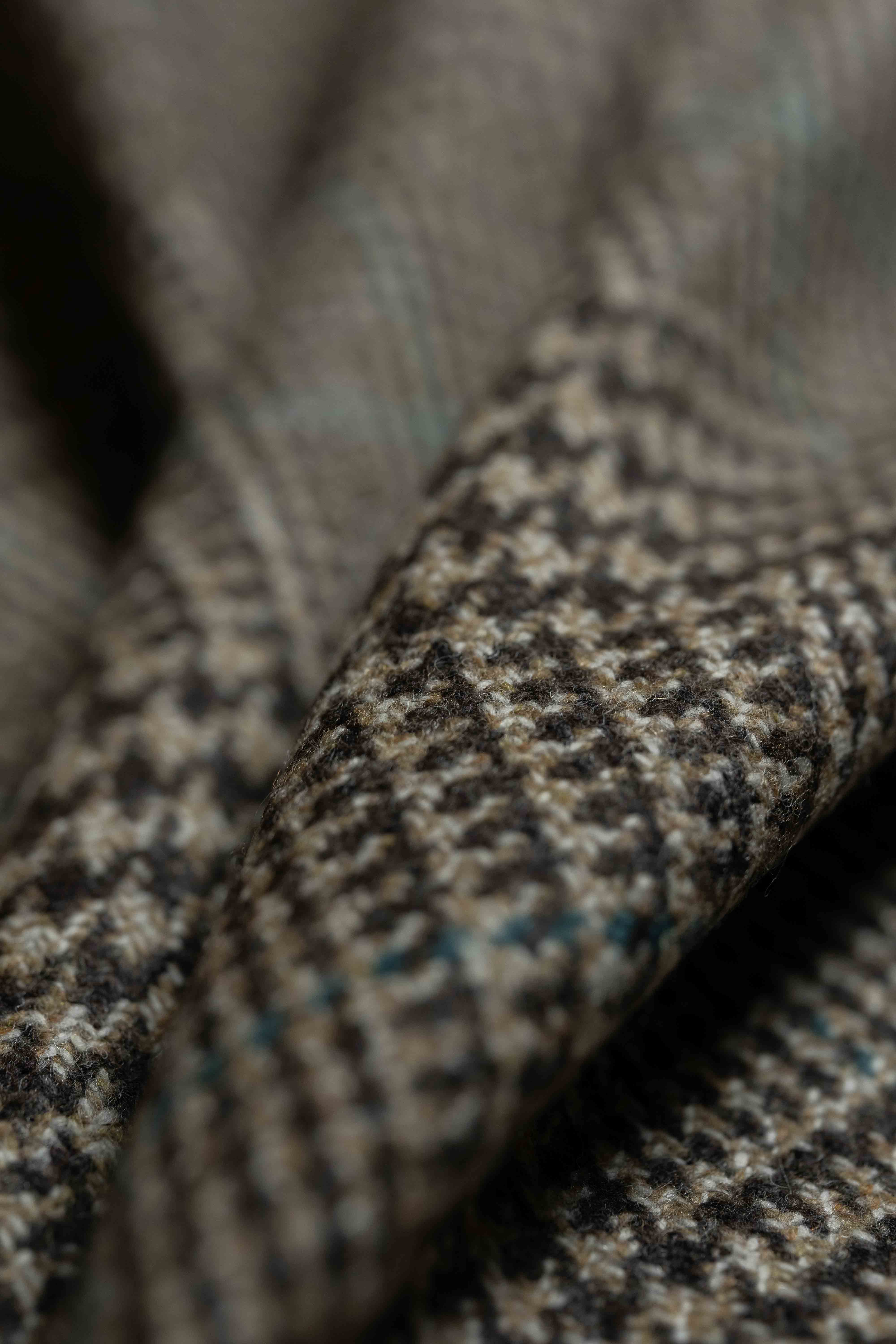 Marling & Evans Green Check PoW Lambswool Jacket Fabric-2.3m - Yoo's Club