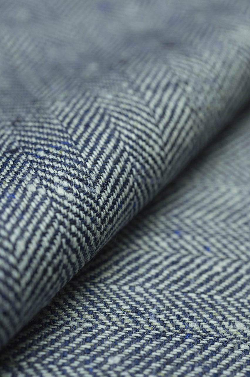 GC50144 E.Thomas Blue Herringbone Jacketing