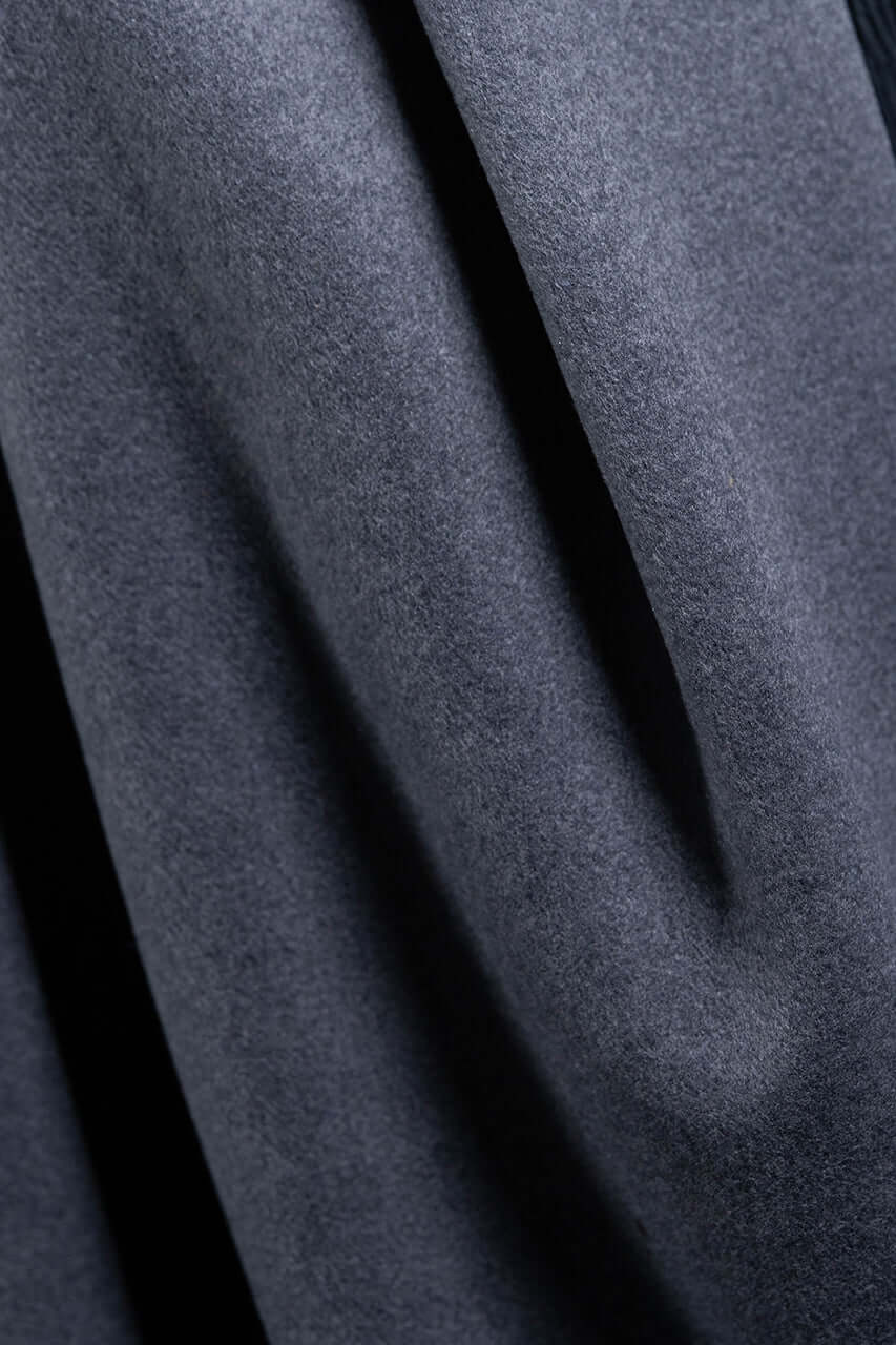 Heavy Weight Wool Fabric in Grey -1.8 Meters - Yoo's Club