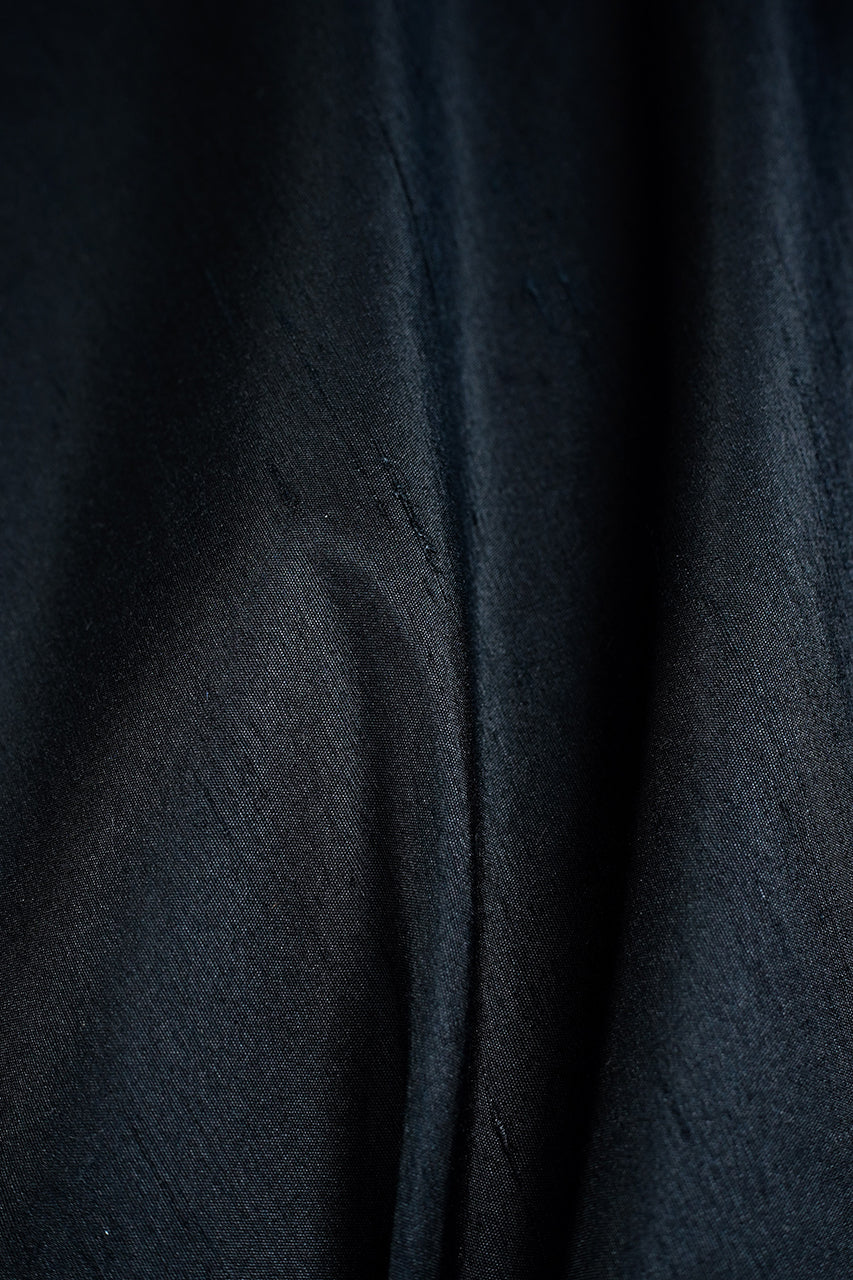Kintoki Kiji Dupioni Silk in Black GW50-01 - Yoo's Club