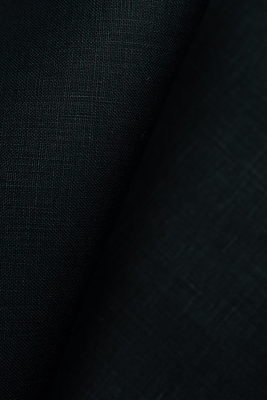 Spence Bryson Solid Black 380g Irish Linen L3124