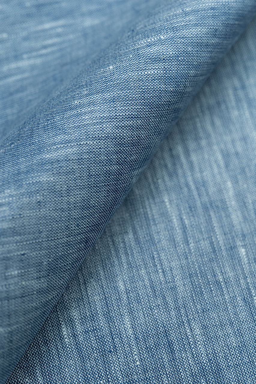 Spence Bryson Blue Mélange Linen L4405