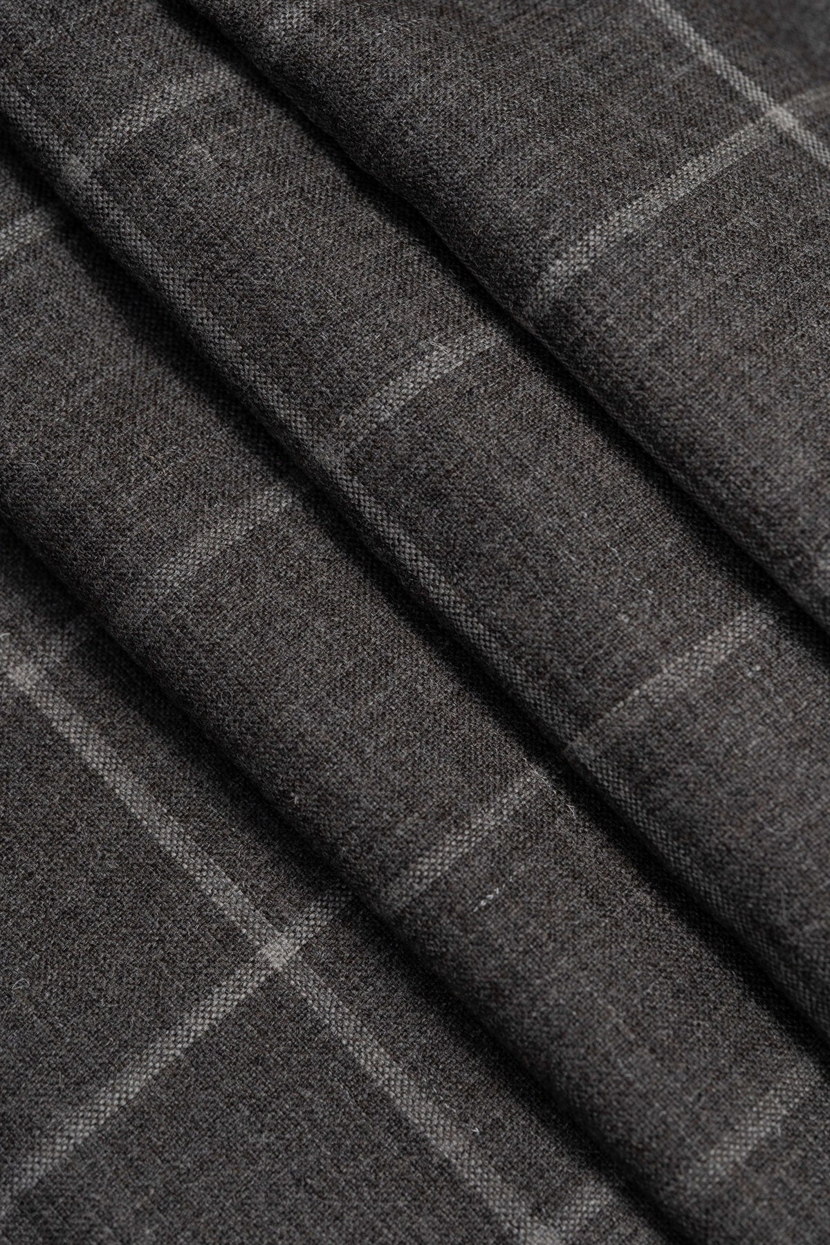 Marling & Evans High Twist Check Wool Suiting Fabric (17491/B2)-2.2m