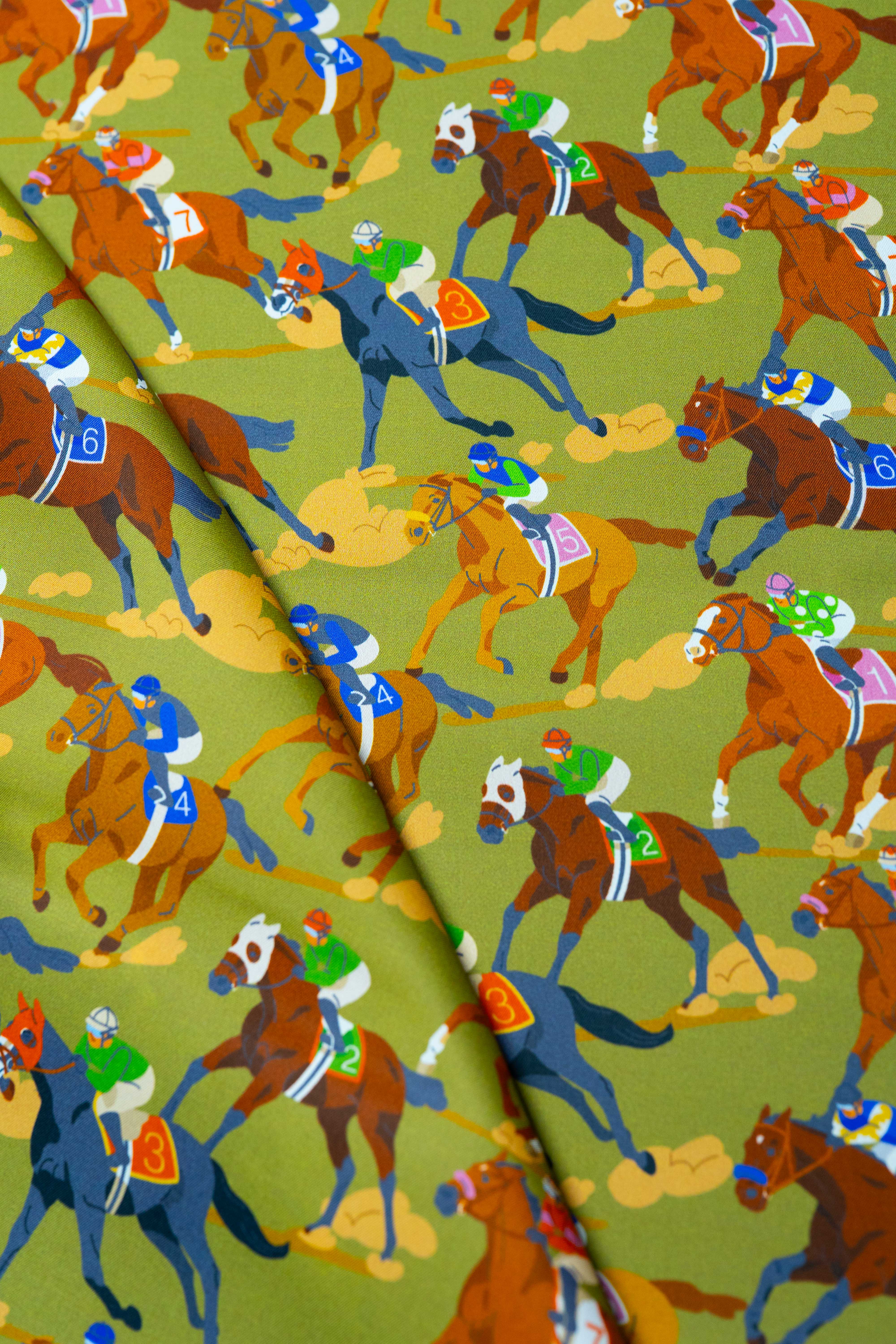 Bemberg Lining - P1513 Horse Racing