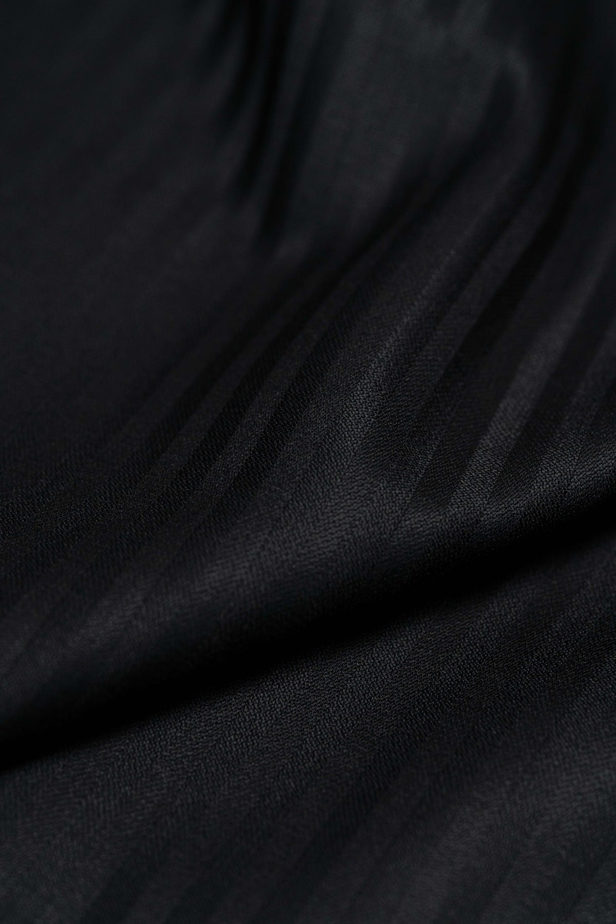 Scabal Super 180s & Cashmere in Black Stripe -1.8 Meters - Yoo's Club