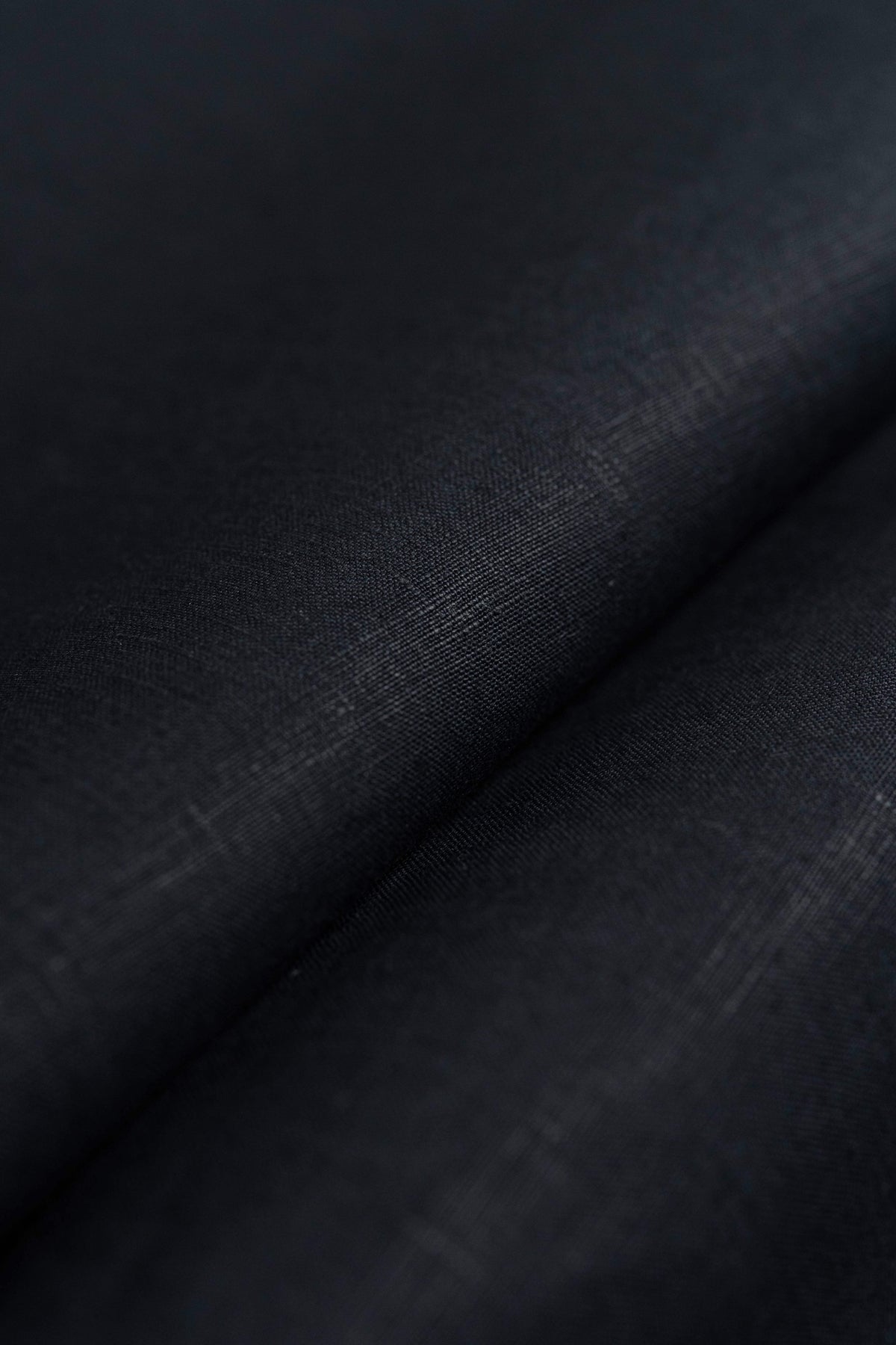 Spence Bryson Dark Navy Irish Linen Fabric