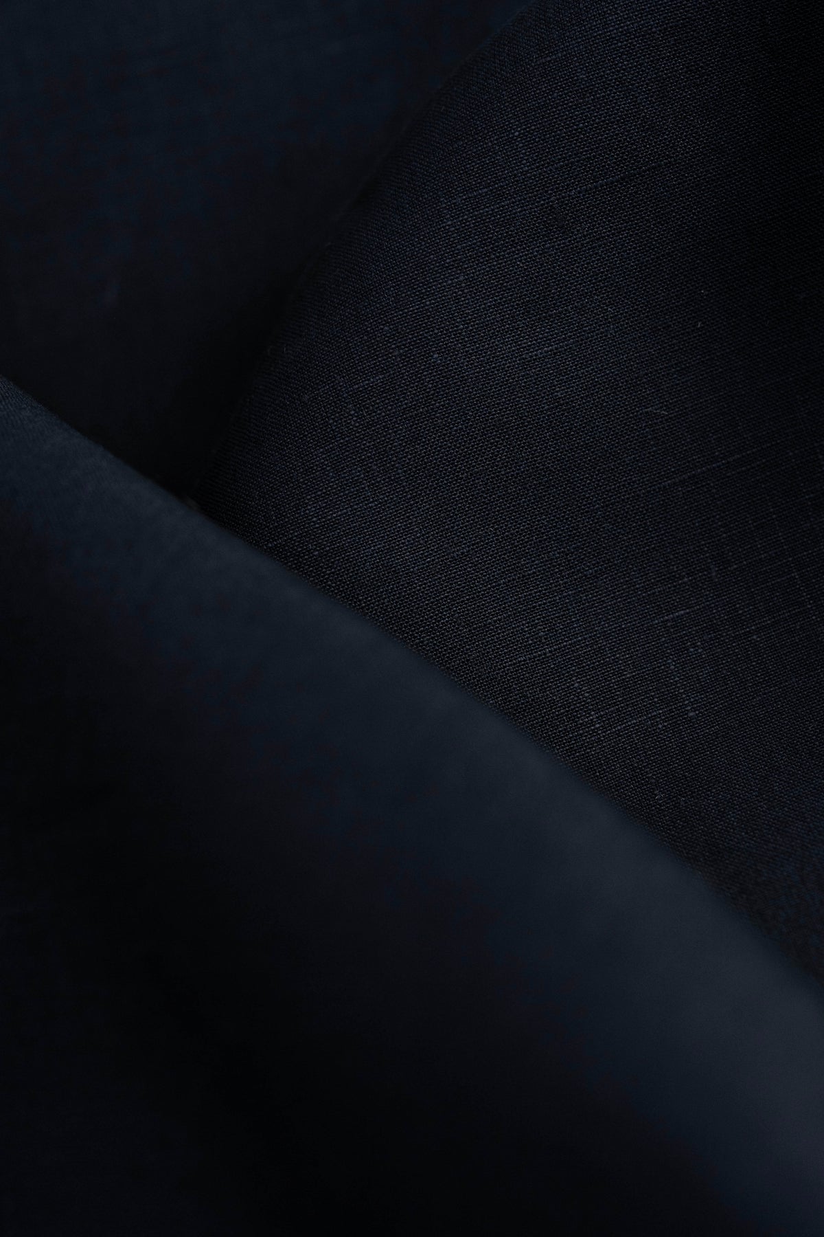 Spence Bryson Dark Navy Irish Linen Fabric