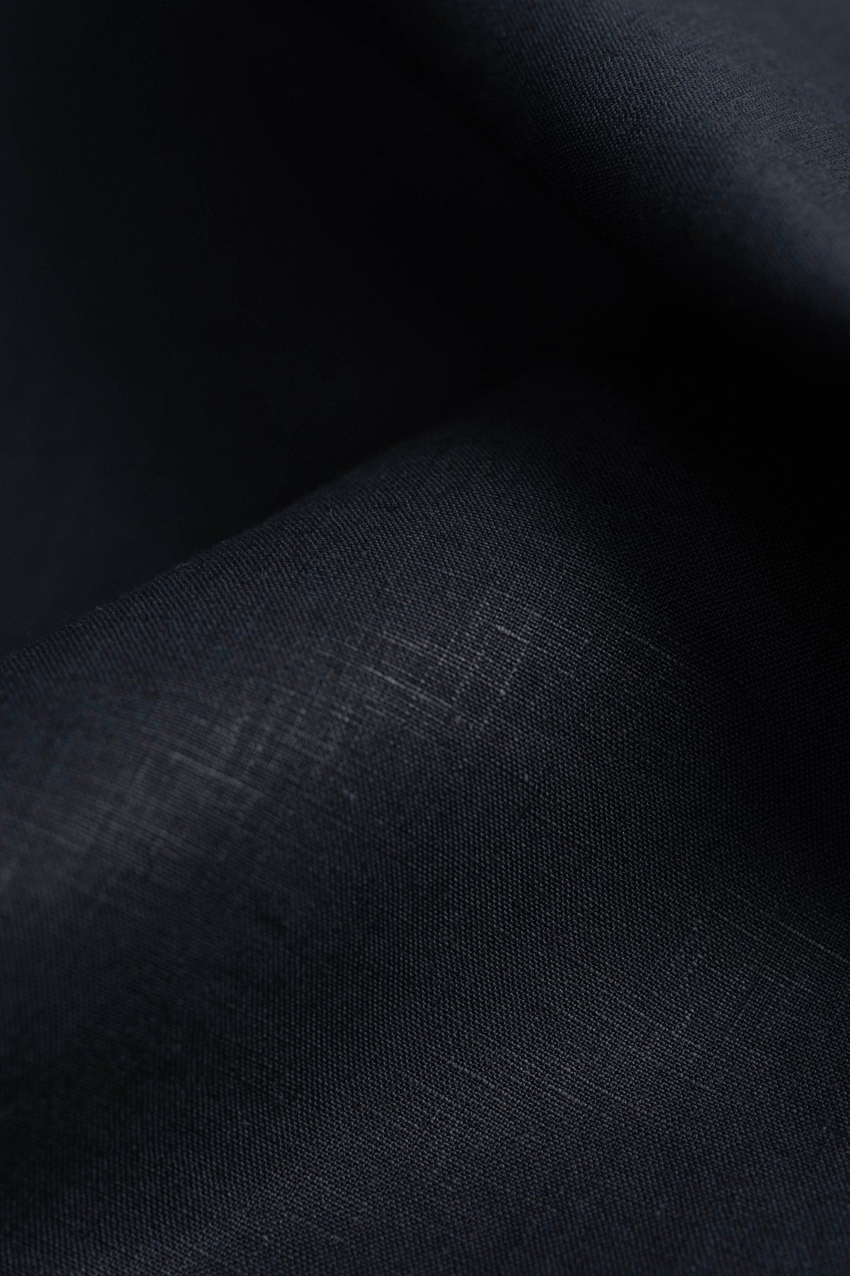 Spence Bryson Dark Navy Irish Linen Fabric