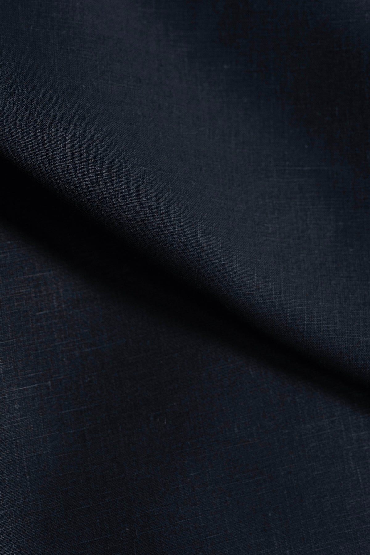 Spence Bryson Dark Navy Irish Linen Fabric
