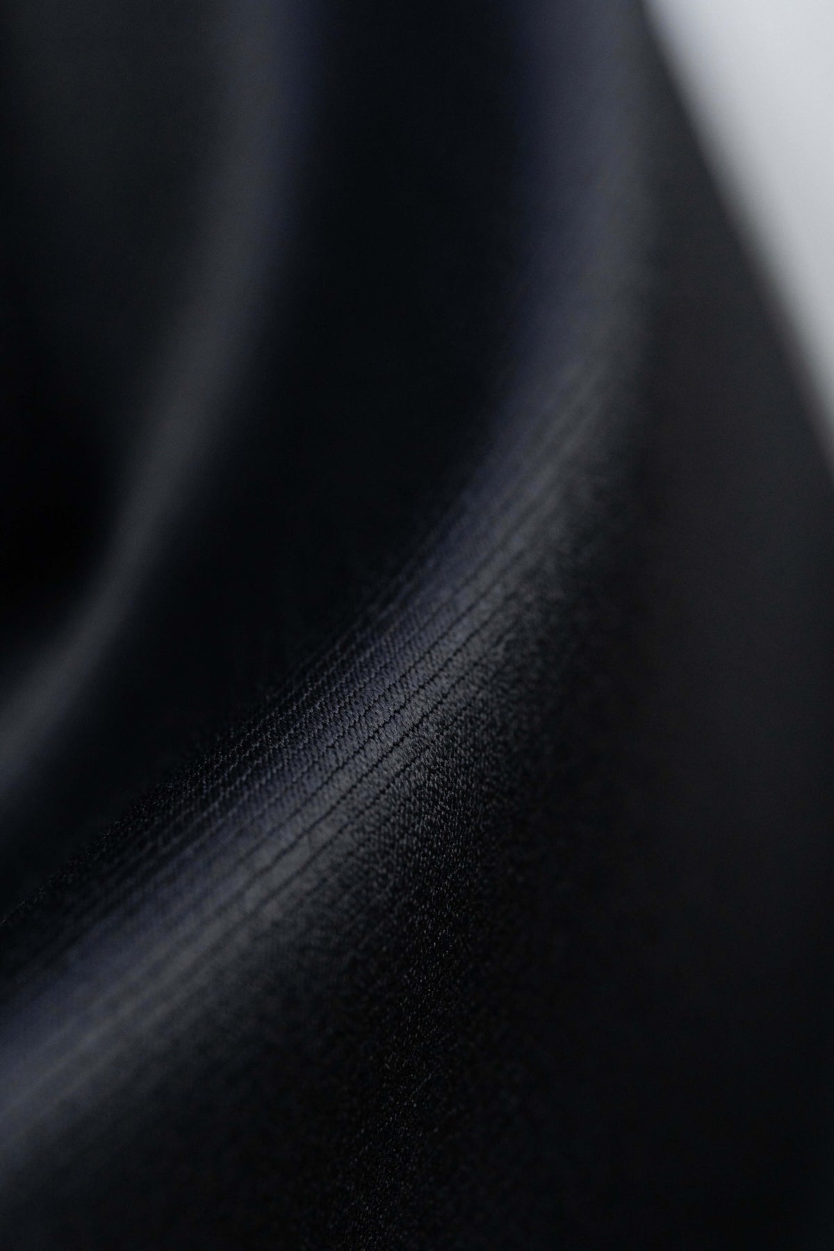 Stretched Wool Blend Fabric in Black Twill -3.6 Meters - Yoo's Club