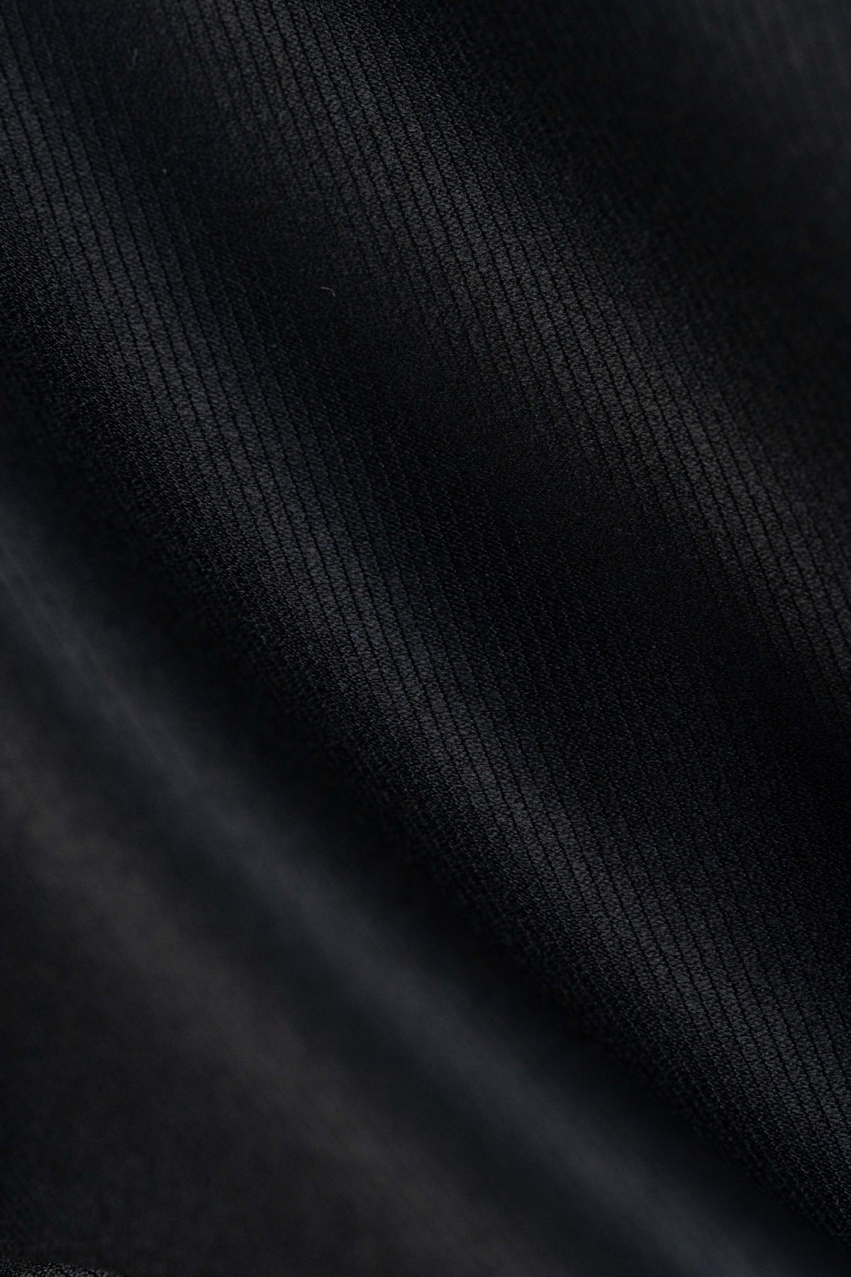 Stretched Wool Blend Fabric in Black Twill -3.6 Meters - Yoo's Club