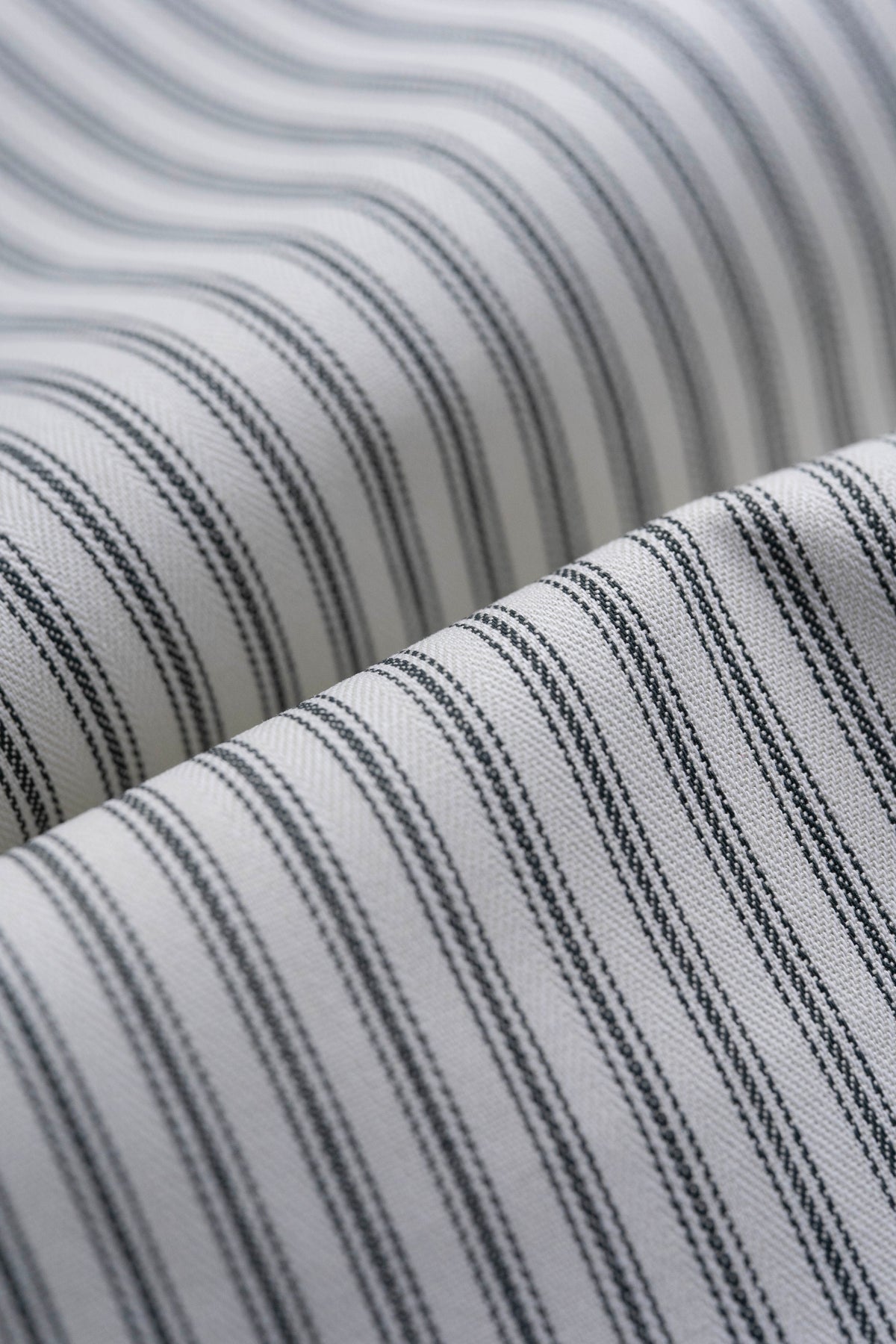 Brisbane Moss Stripe Cotton Suiting Fabric - 4 Meters