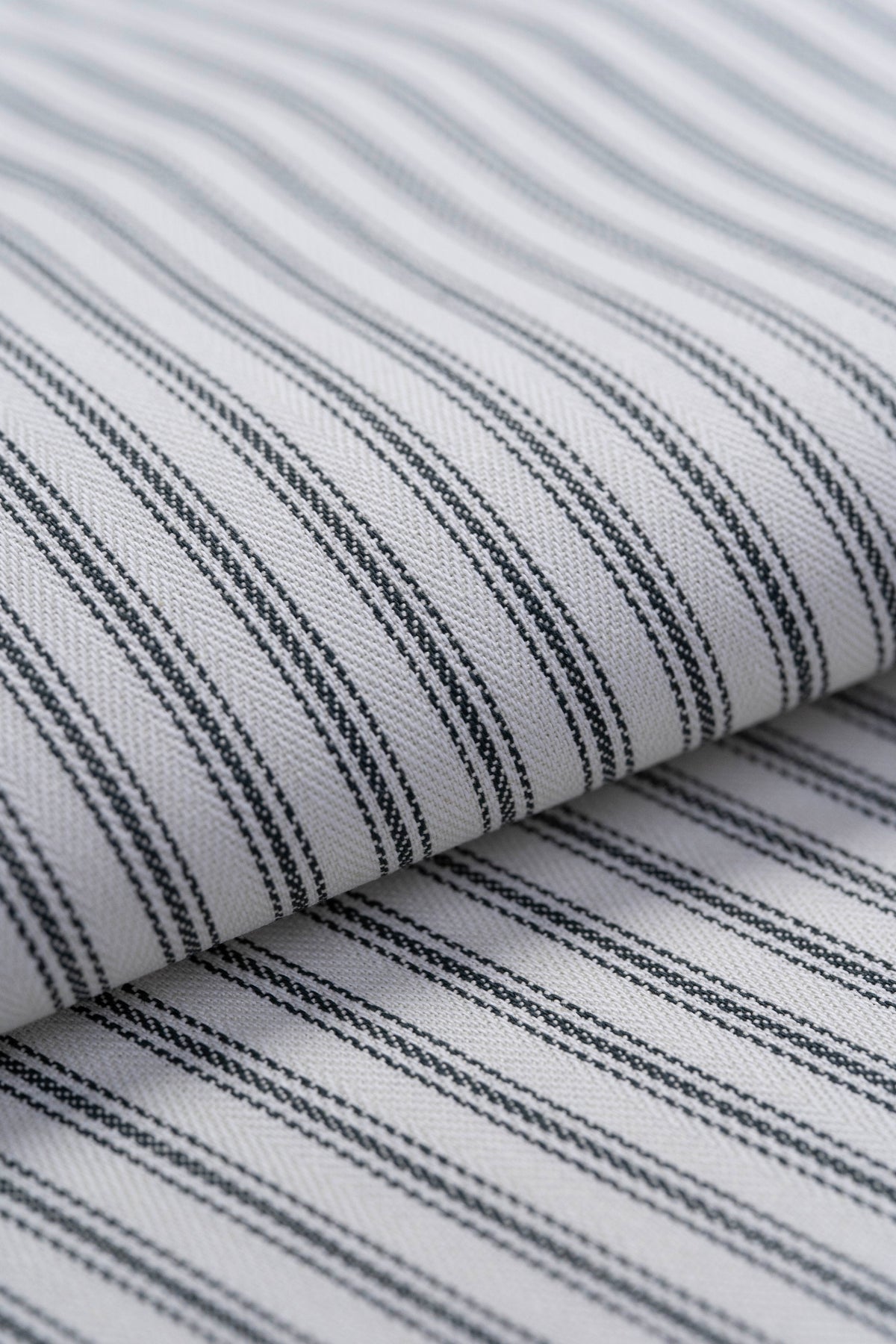 Brisbane Moss Stripe Cotton Suiting Fabric - 4 Meters