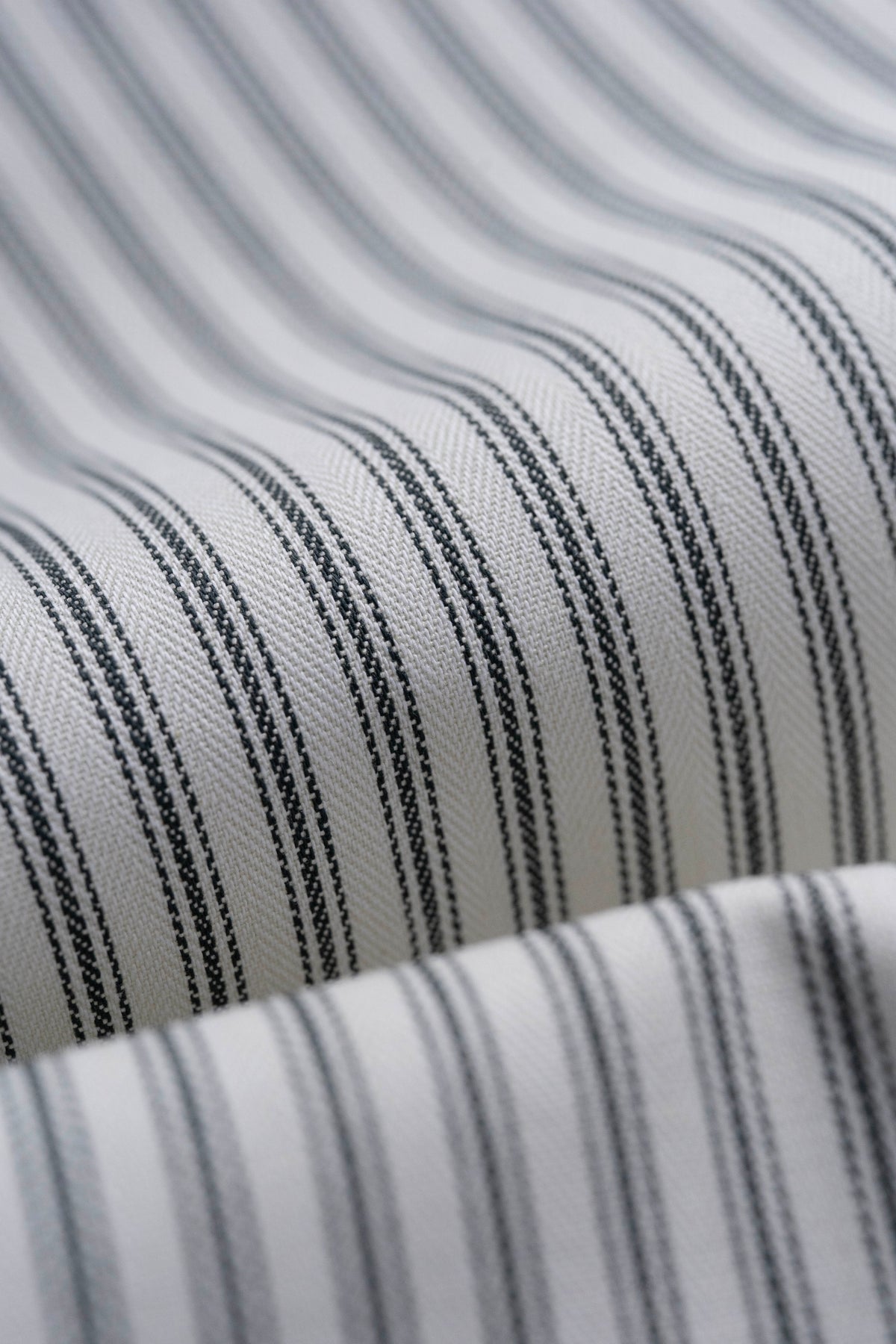 Brisbane Moss Stripe Cotton Suiting Fabric - 4 Meters