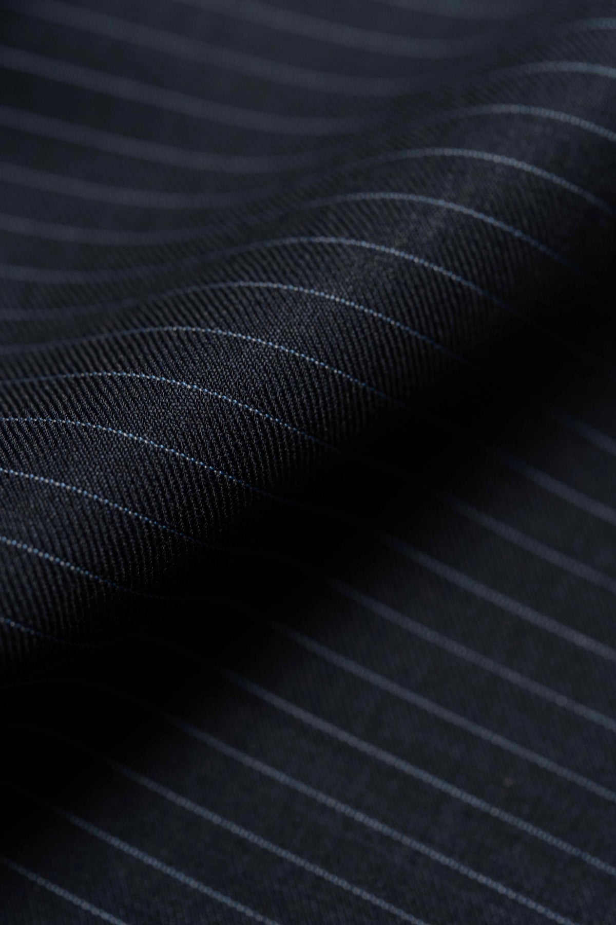 Super 120's Wool Black Stripe Suit Fabric (V23678) -3m - Yoo's Club