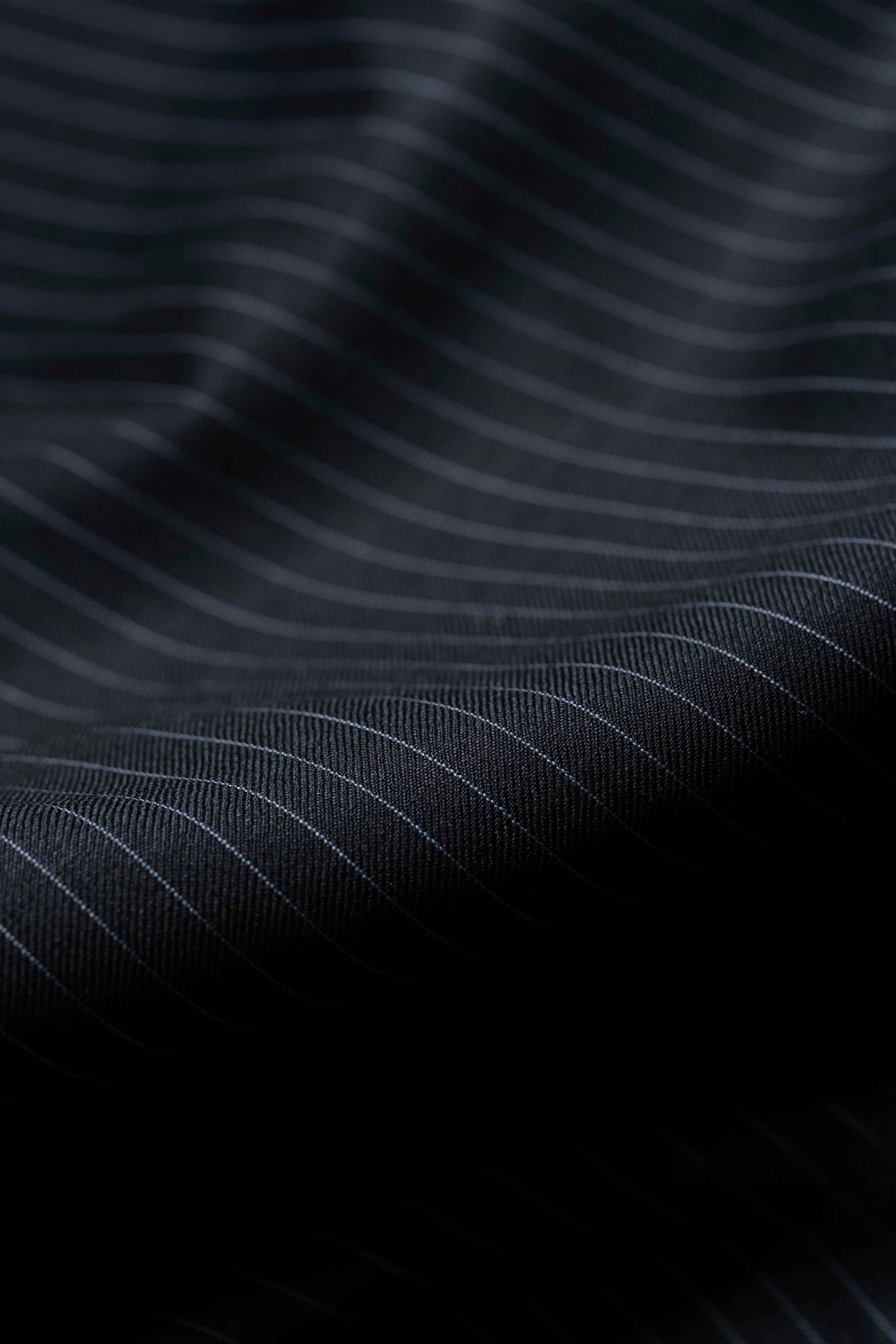 Super 120's Wool Black Stripe Suit Fabric (V23678) -3m - Yoo's Club