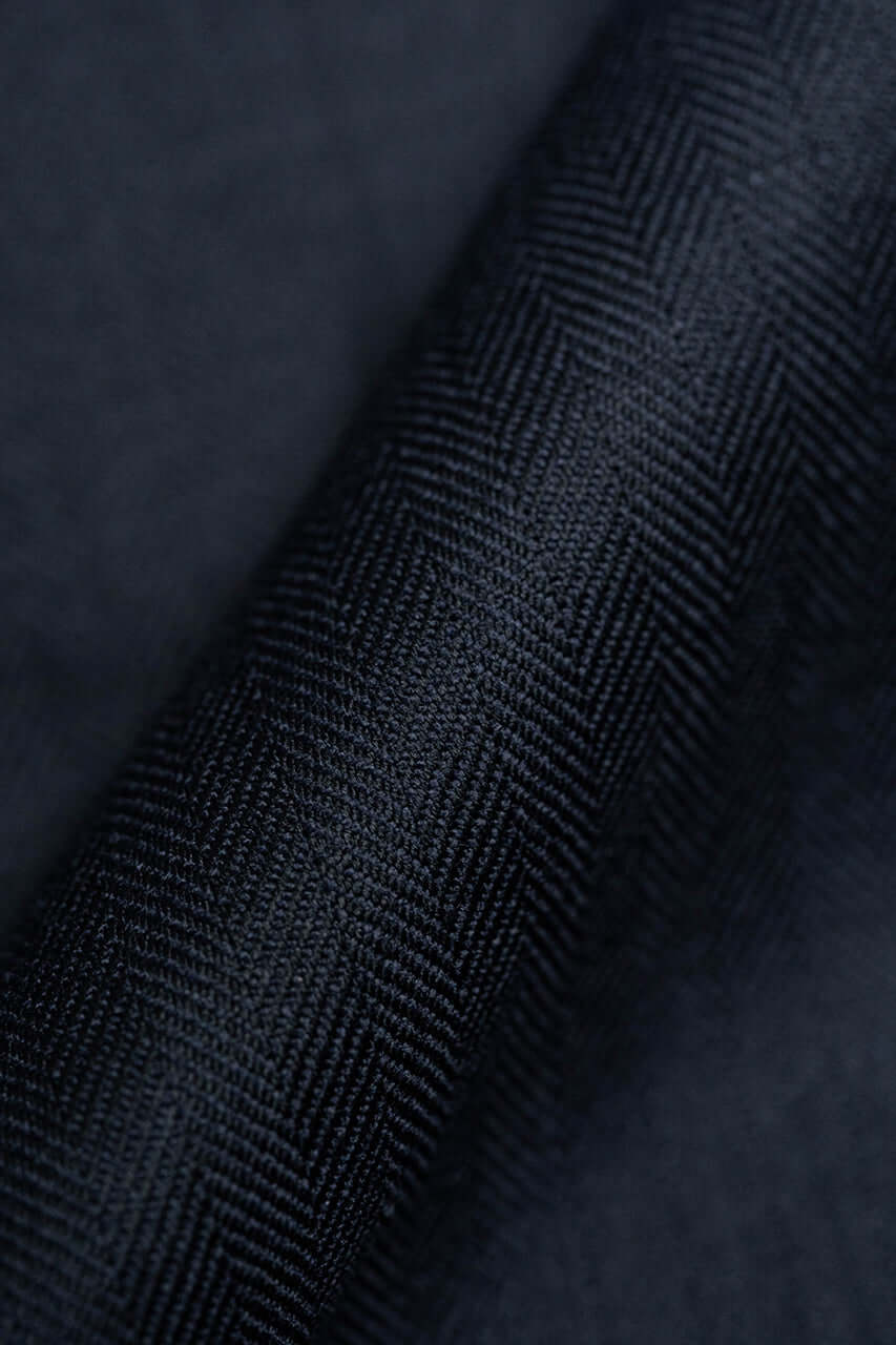Super 170's & Cashmere Dark Navy Suiting from Bower Roebuck - Yoo's Club