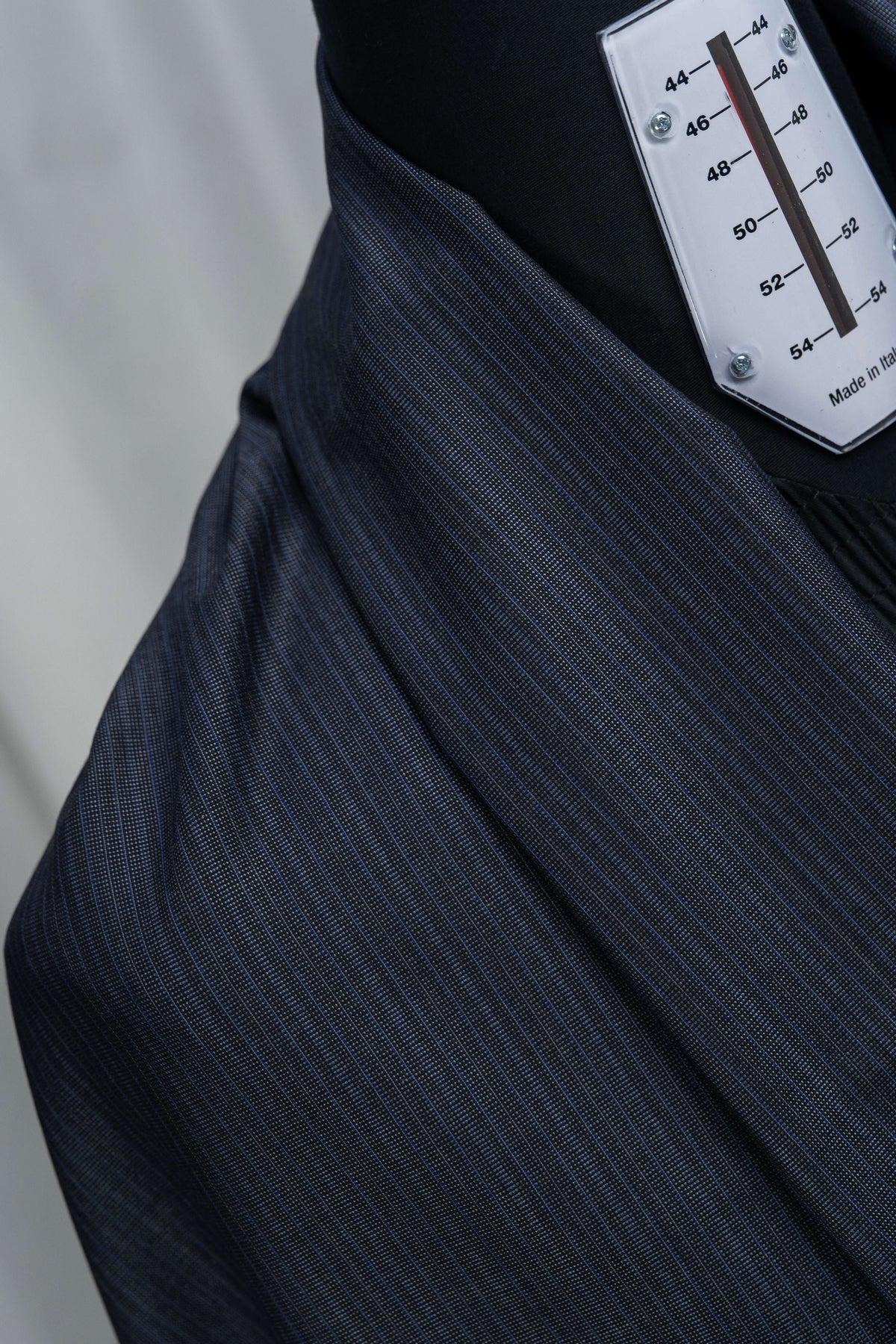 Taylor & Lodge Blue Stripe Super 100s & Silk Suiting Fabric (V26011) - 3 Meters - Yoo's Club