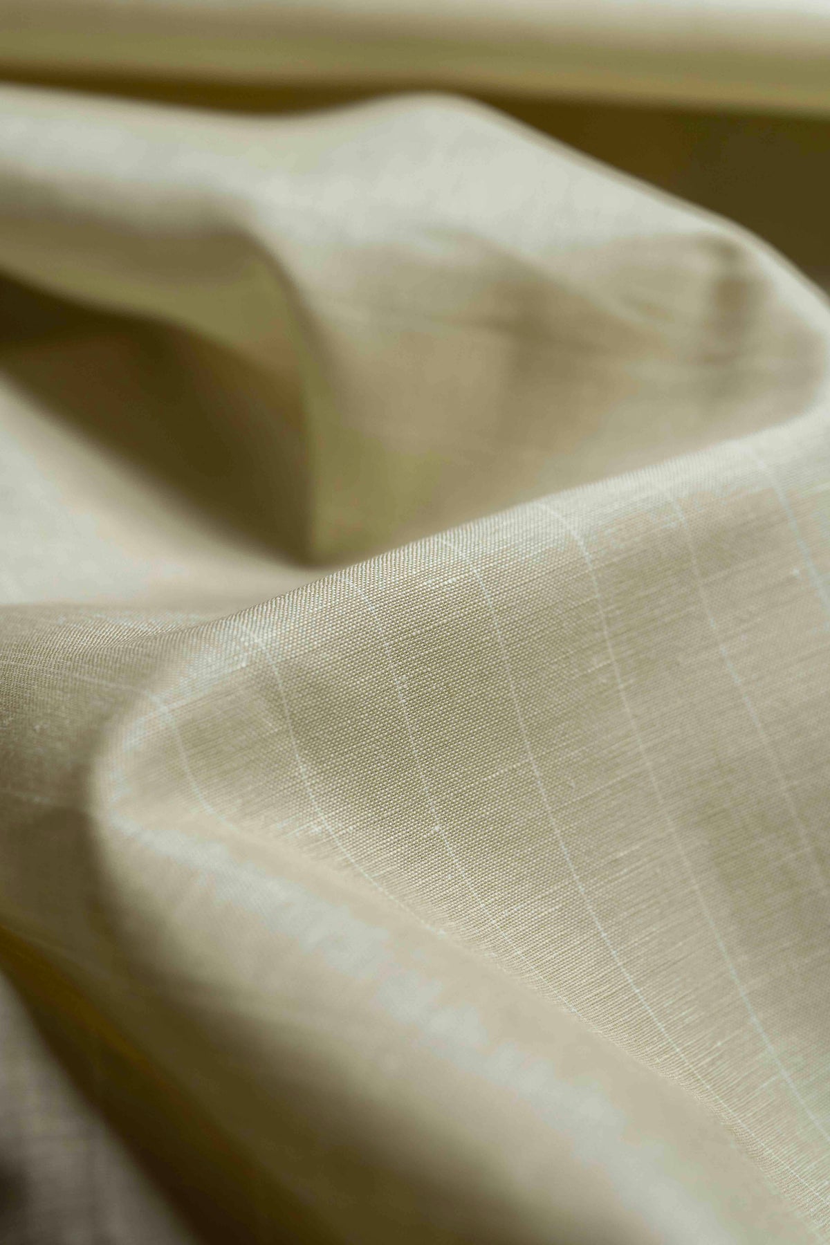 Tessilstrona Beige Stripe Wool & Linen Suit Fabric (664053)-3.5m - Yoo's Club